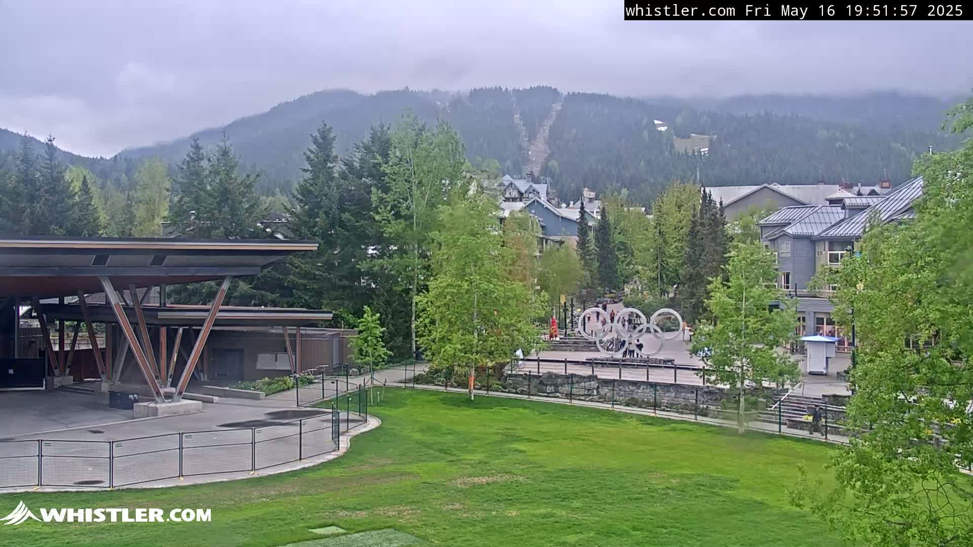 Whistler Downtown &  Olympic Plaza Live Cam - Whistler,  Squamish-Lillooet, Sea to Sky Country, Bristish Columbia, Canada