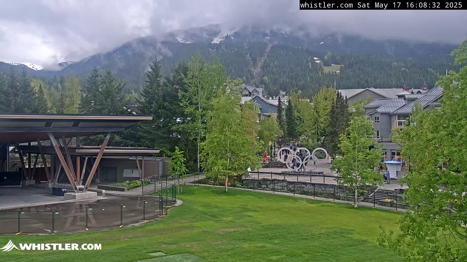 Whistler Downtown &  Olympic Plaza Live Cam - Whistler,  Squamish-Lillooet, Sea to Sky Country, Bristish Columbia, Canada