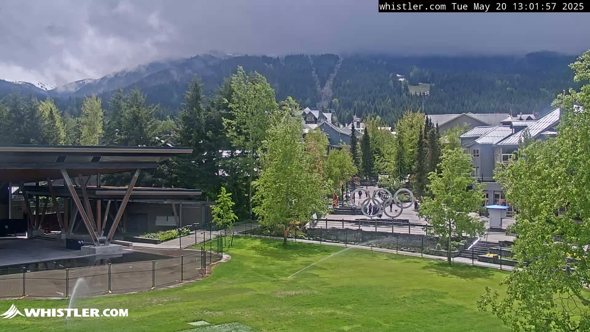 Whistler Downtown &  Olympic Plaza Live Cam - Whistler,  Squamish-Lillooet, Sea to Sky Country, Bristish Columbia, Canada