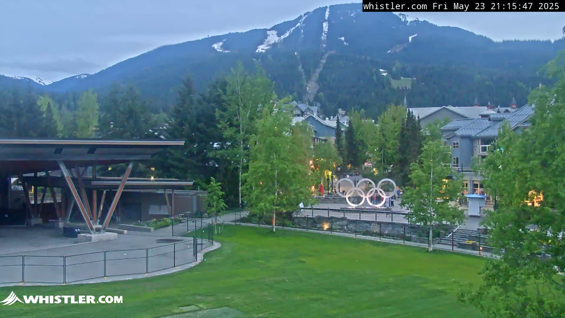 Whistler Downtown &  Olympic Plaza Live Cam - Whistler,  Squamish-Lillooet, Sea to Sky Country, Bristish Columbia, Canada
