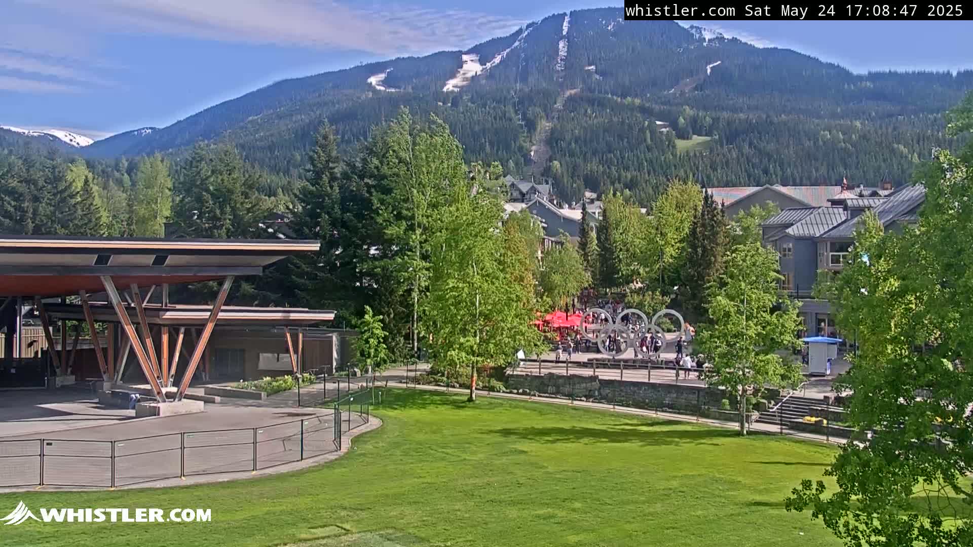 Whistler Downtown &  Olympic Plaza Live Cam - Whistler,  Squamish-Lillooet, Sea to Sky Country, Bristish Columbia, Canada