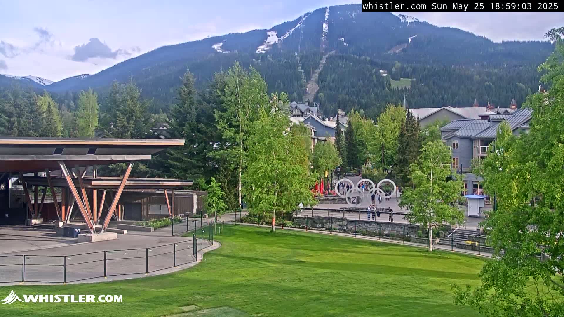 Whistler Downtown &  Olympic Plaza Live Cam - Whistler,  Squamish-Lillooet, Sea to Sky Country, Bristish Columbia, Canada