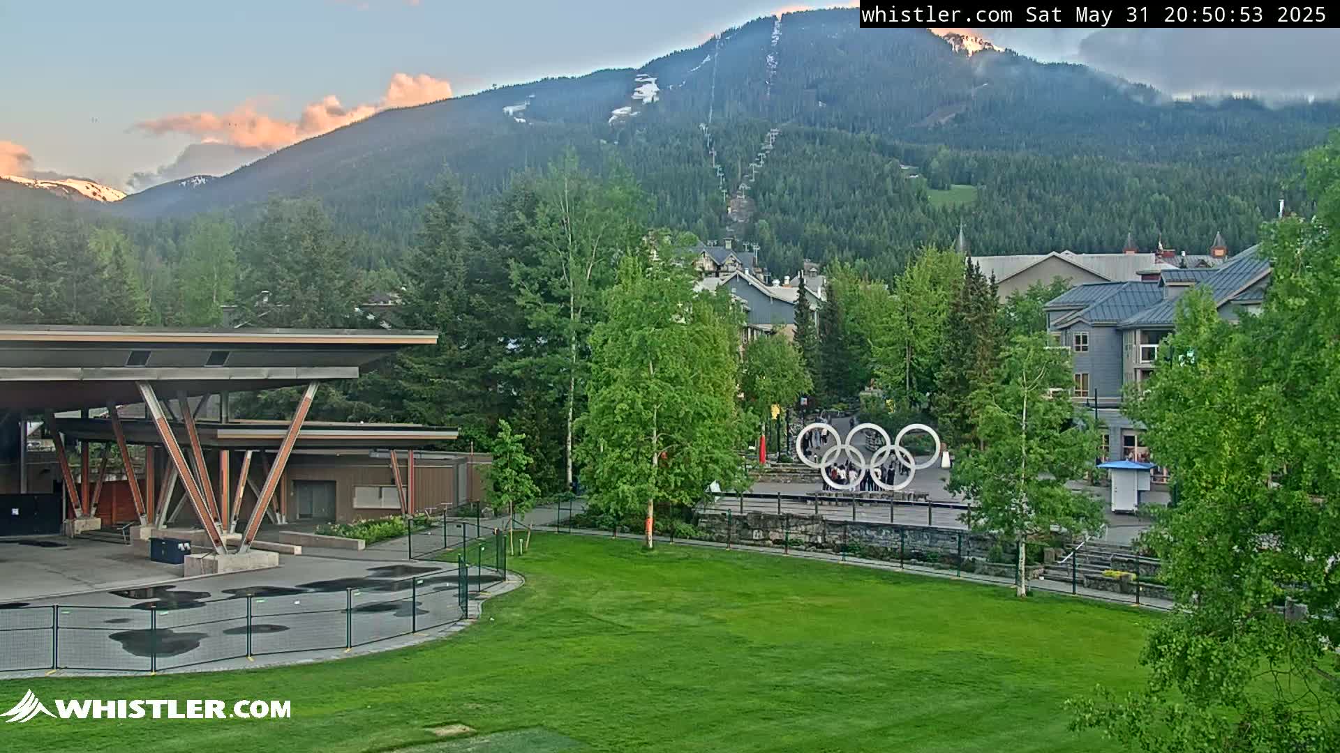 Whistler Downtown &  Olympic Plaza Live Cam - Whistler,  Squamish-Lillooet, Sea to Sky Country, Bristish Columbia, Canada