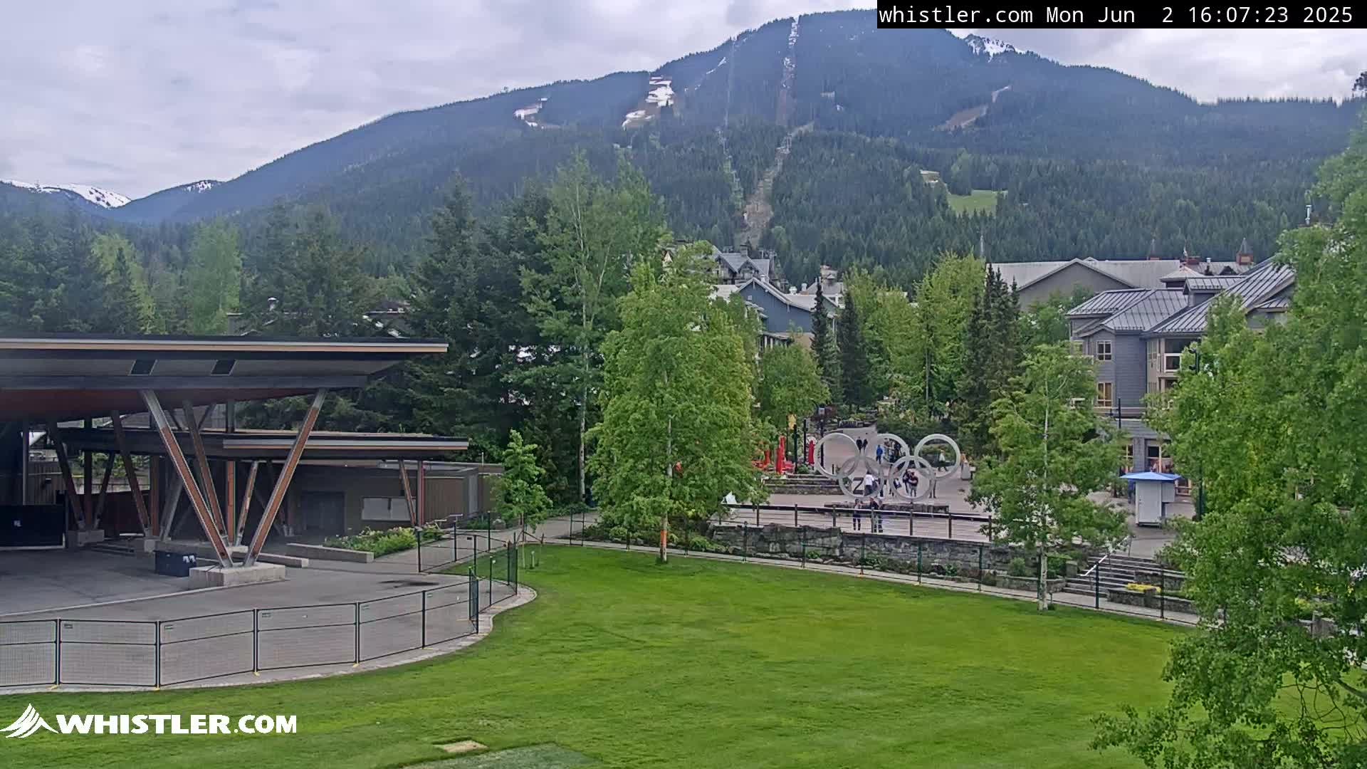 Whistler Downtown &  Olympic Plaza Live Cam - Whistler,  Squamish-Lillooet, Sea to Sky Country, Bristish Columbia, Canada