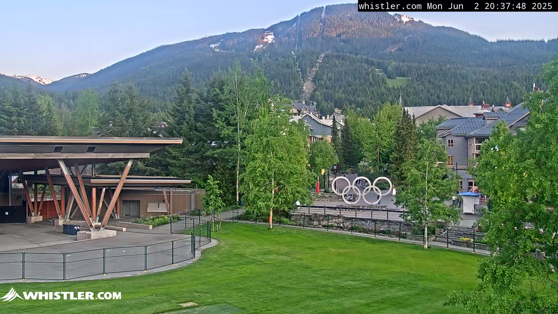 Whistler Downtown &  Olympic Plaza Live Cam - Whistler,  Squamish-Lillooet, Sea to Sky Country, Bristish Columbia, Canada