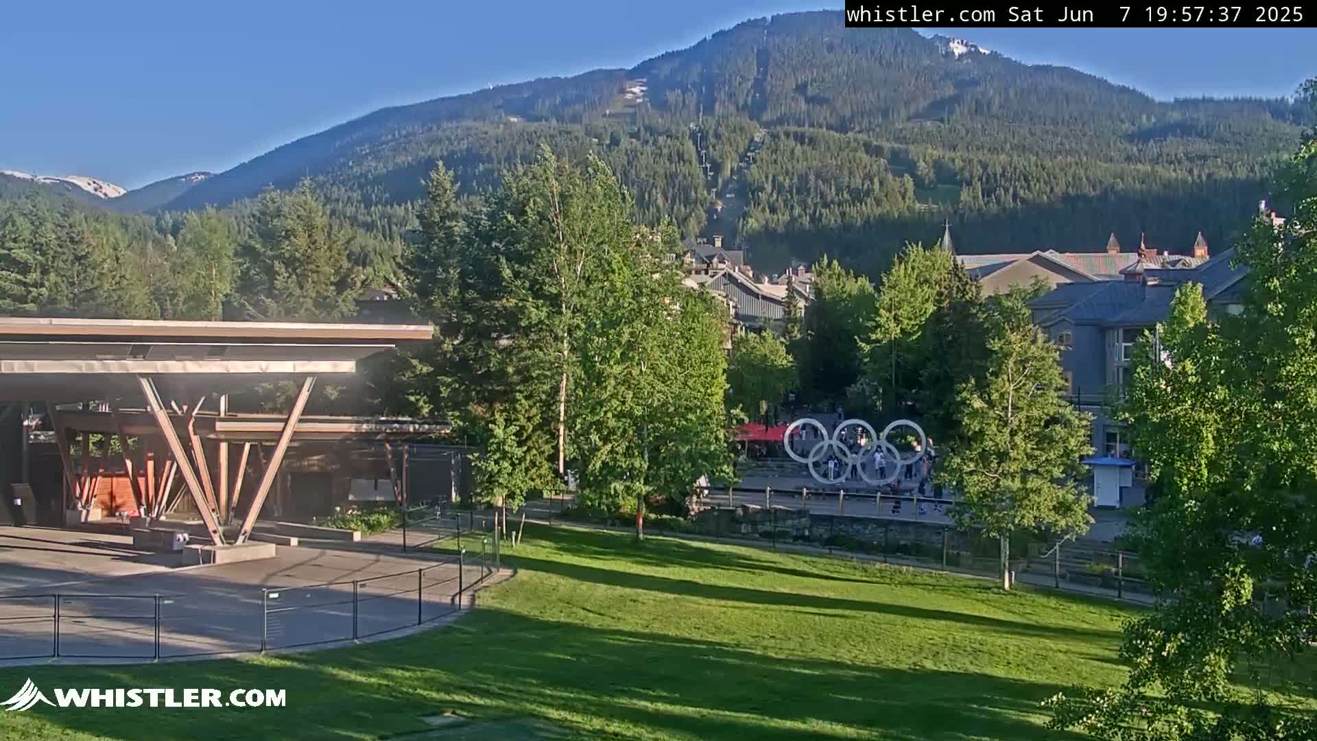 Whistler Downtown &  Olympic Plaza Live Cam - Whistler,  Squamish-Lillooet, Sea to Sky Country, Bristish Columbia, Canada