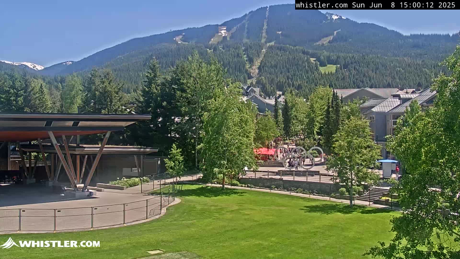 Whistler Downtown &  Olympic Plaza Live Cam - Whistler,  Squamish-Lillooet, Sea to Sky Country, Bristish Columbia, Canada