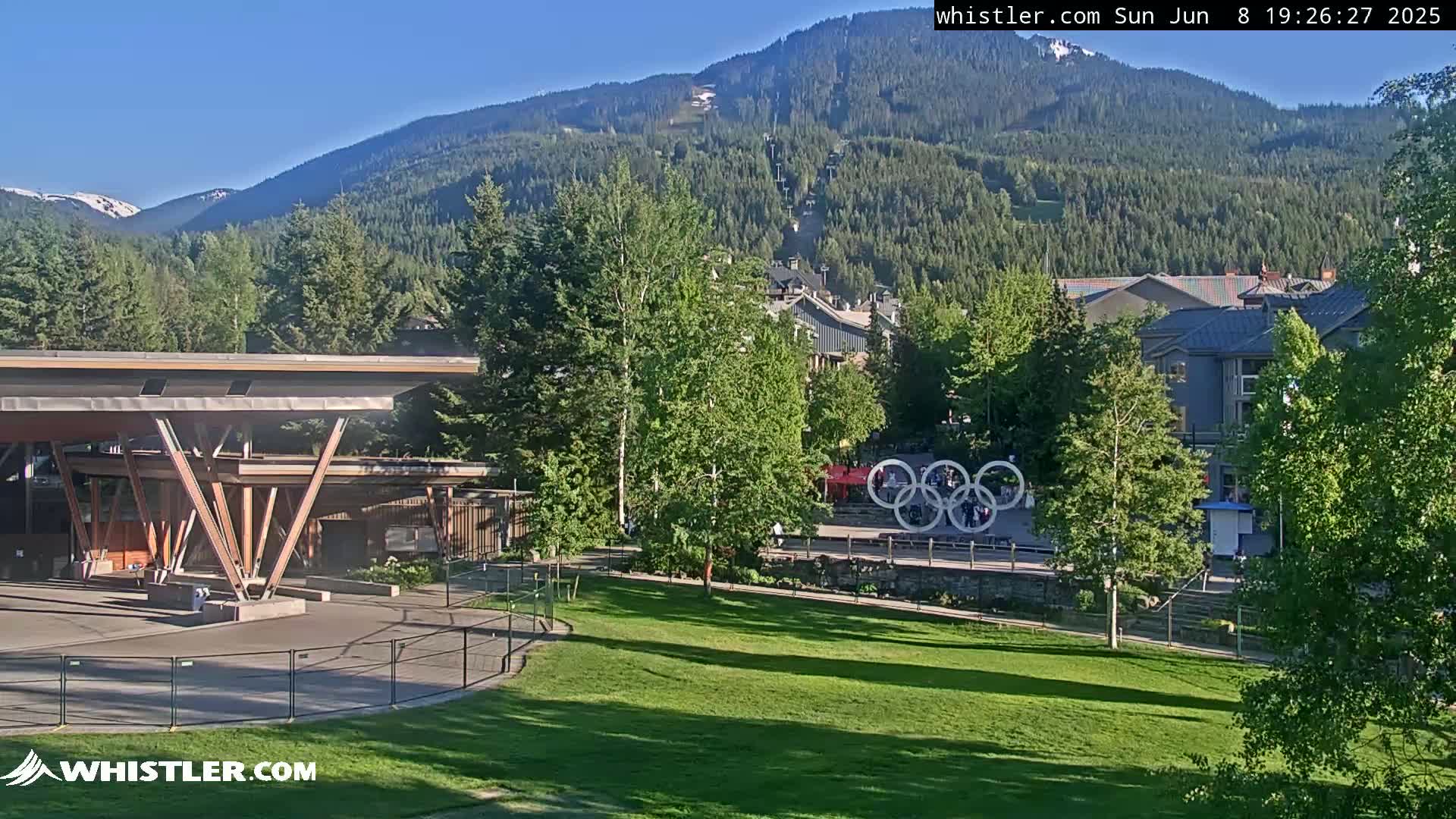 Whistler Downtown &  Olympic Plaza Live Cam - Whistler,  Squamish-Lillooet, Sea to Sky Country, Bristish Columbia, Canada