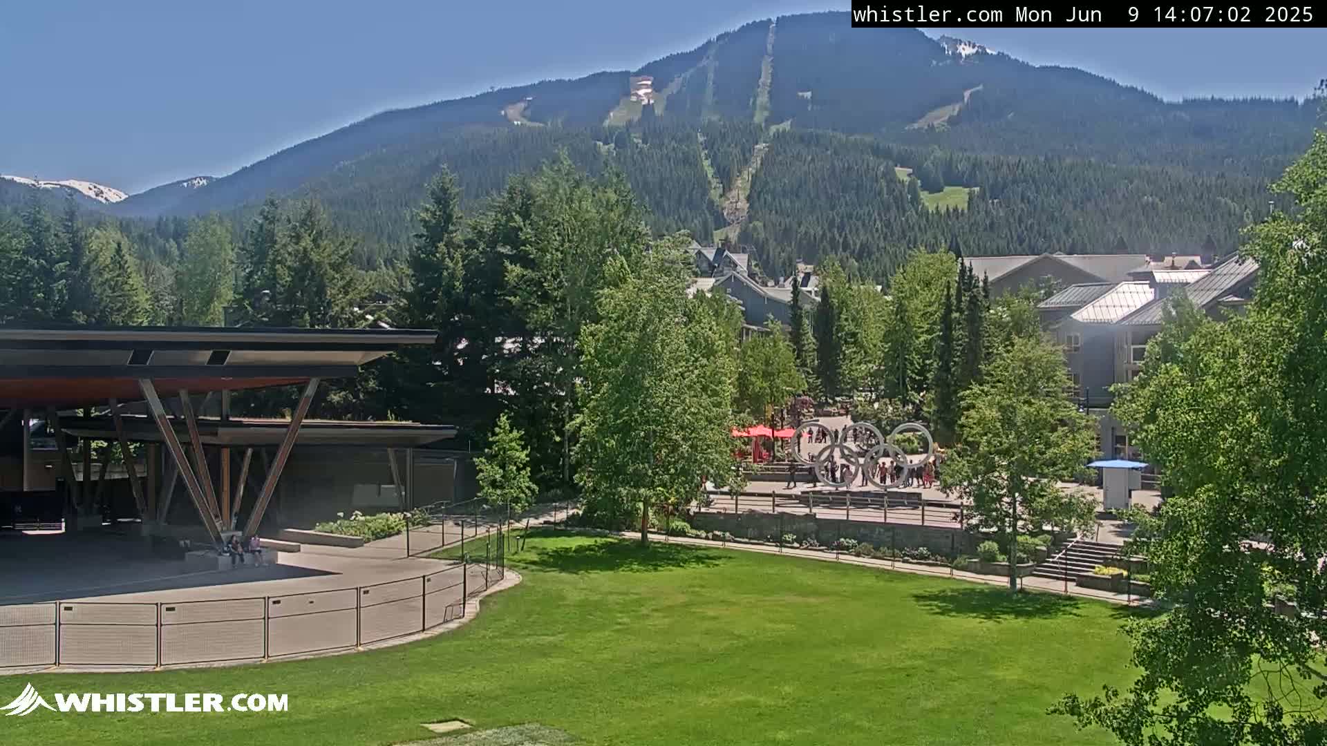 Whistler Downtown &  Olympic Plaza Live Cam - Whistler,  Squamish-Lillooet, Sea to Sky Country, Bristish Columbia, Canada