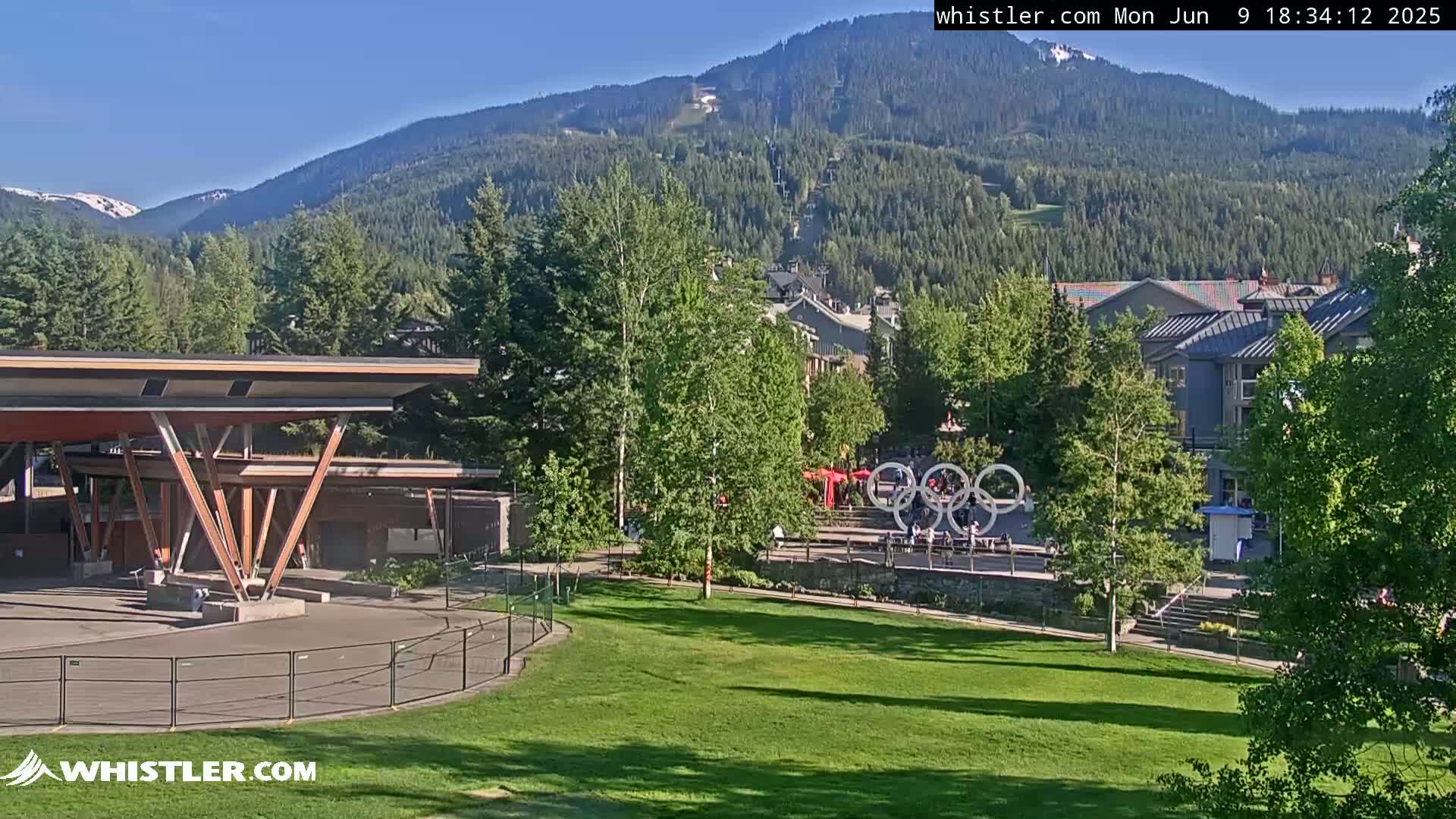 Whistler Downtown &  Olympic Plaza Live Cam - Whistler,  Squamish-Lillooet, Sea to Sky Country, Bristish Columbia, Canada