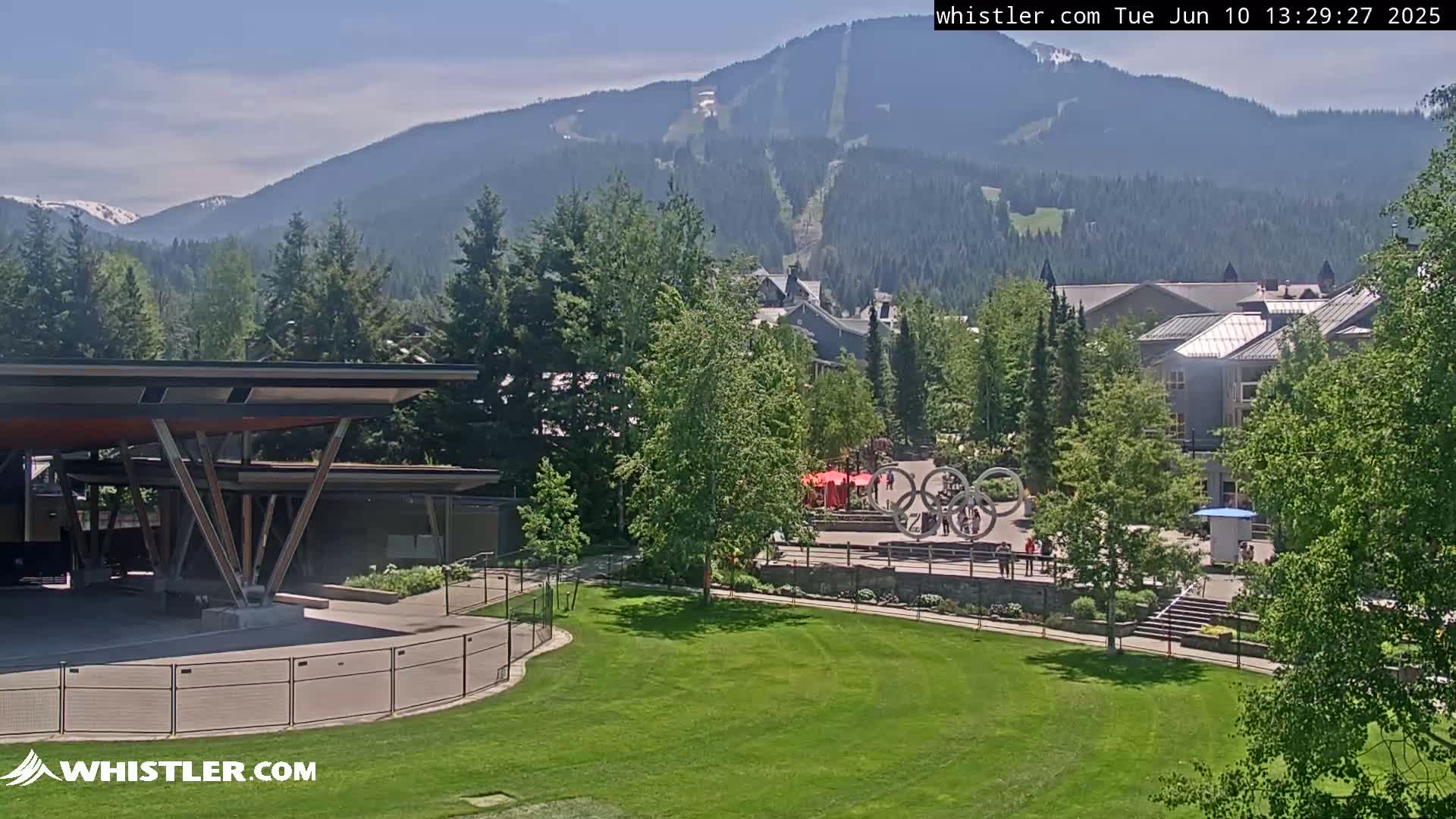 Whistler Downtown &  Olympic Plaza Live Cam - Whistler,  Squamish-Lillooet, Sea to Sky Country, Bristish Columbia, Canada