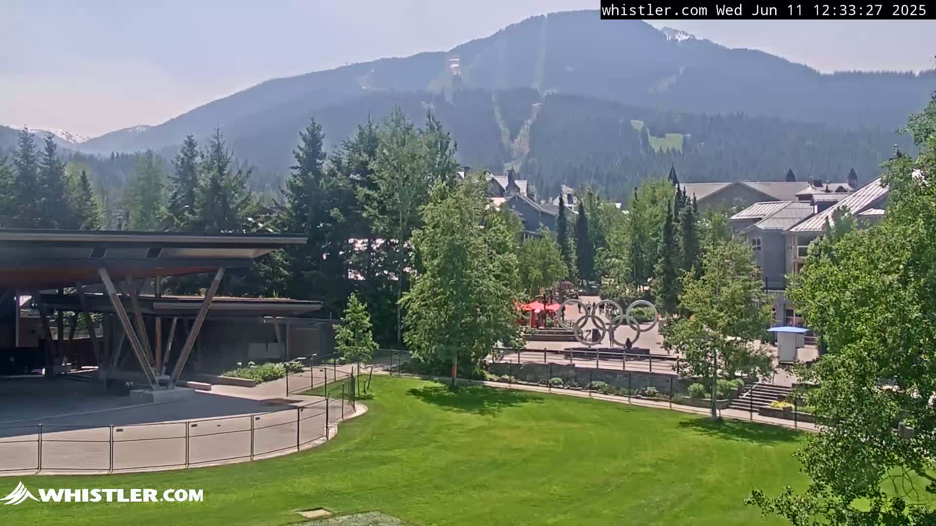 Whistler Downtown &  Olympic Plaza Live Cam - Whistler,  Squamish-Lillooet, Sea to Sky Country, Bristish Columbia, Canada