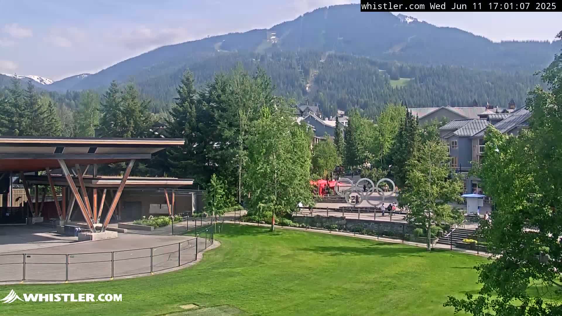 Whistler Downtown &  Olympic Plaza Live Cam - Whistler,  Squamish-Lillooet, Sea to Sky Country, Bristish Columbia, Canada