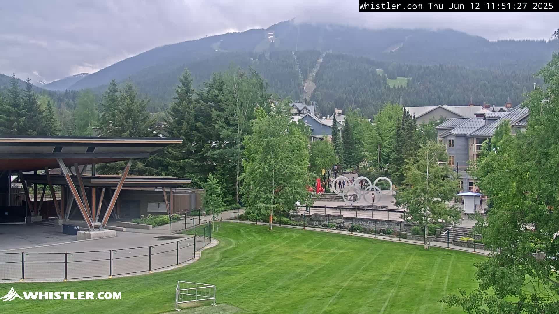 Whistler Downtown &  Olympic Plaza Live Cam - Whistler,  Squamish-Lillooet, Sea to Sky Country, Bristish Columbia, Canada