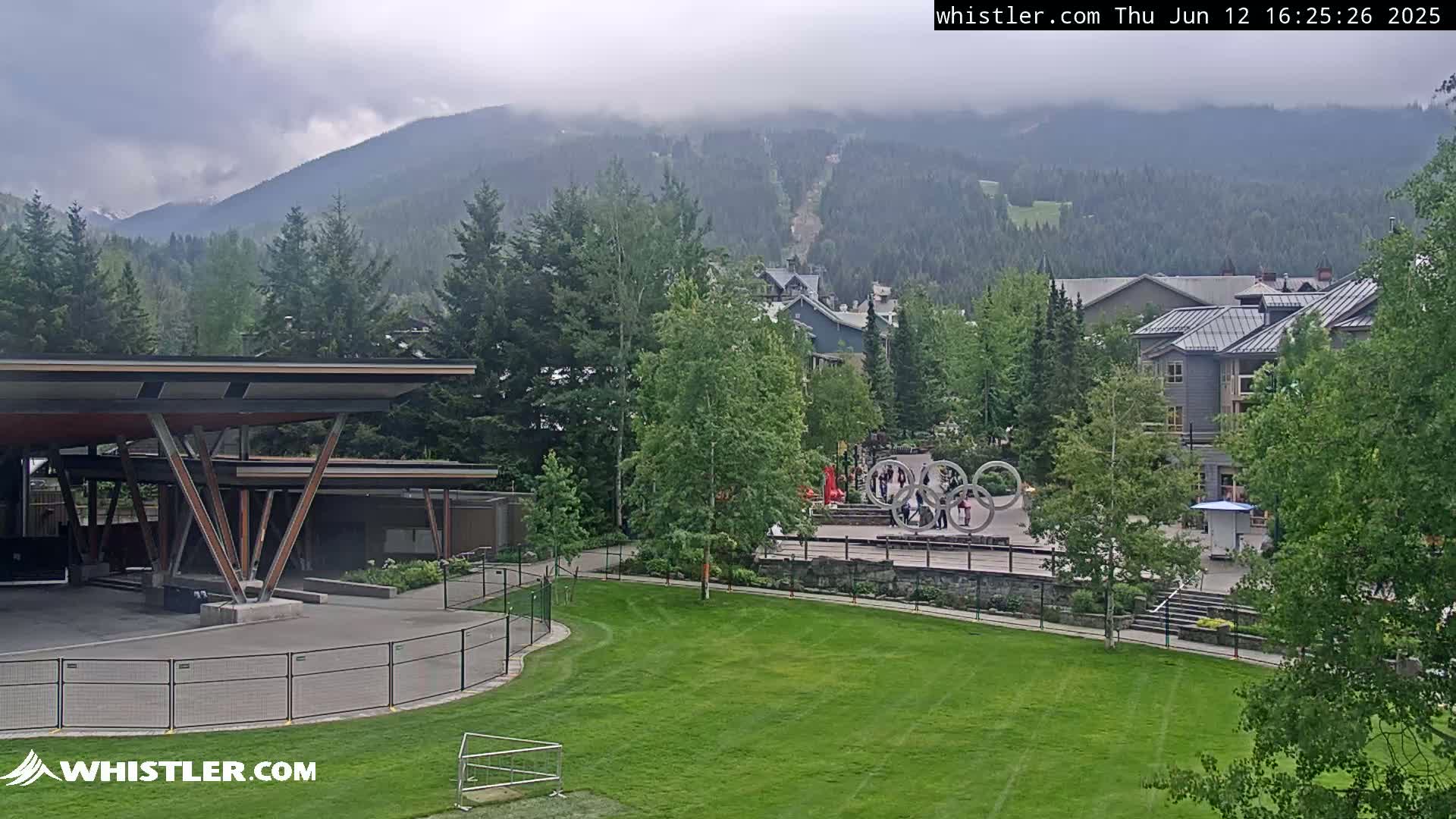 Whistler Downtown &  Olympic Plaza Live Cam - Whistler,  Squamish-Lillooet, Sea to Sky Country, Bristish Columbia, Canada