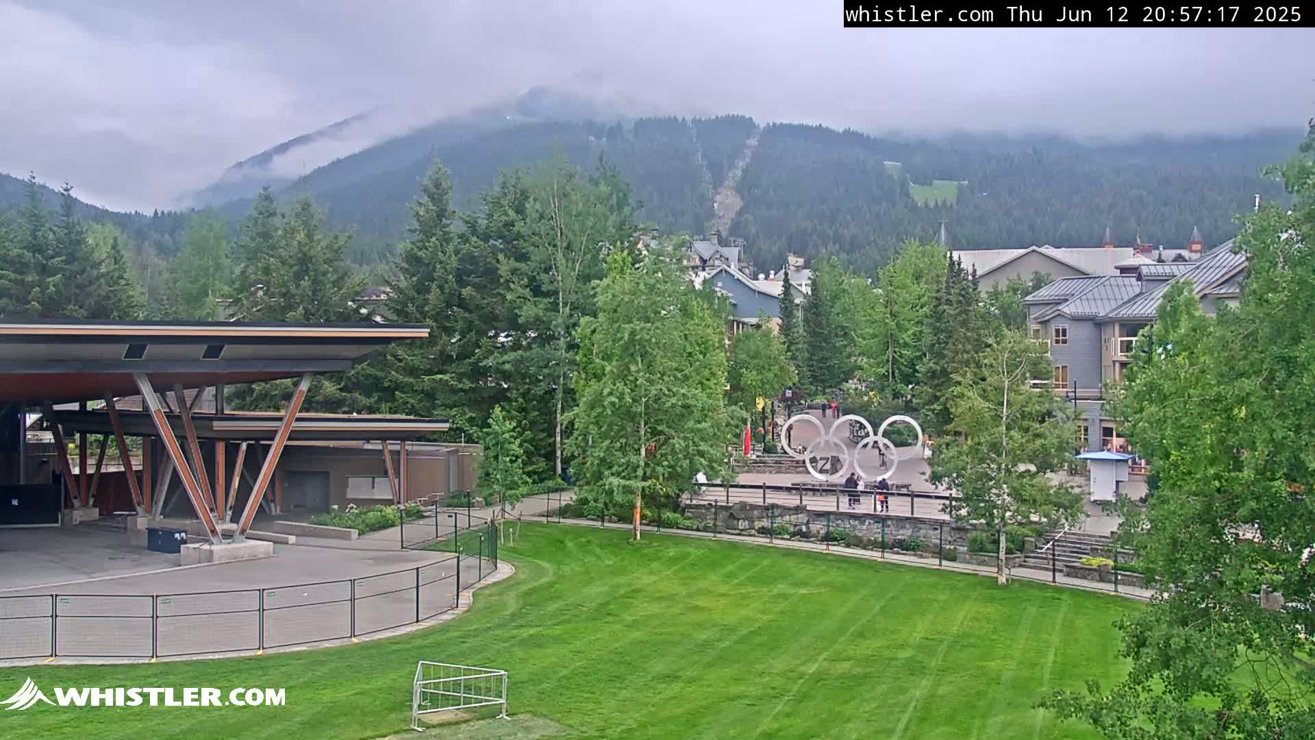 Whistler Downtown &  Olympic Plaza Live Cam - Whistler,  Squamish-Lillooet, Sea to Sky Country, Bristish Columbia, Canada