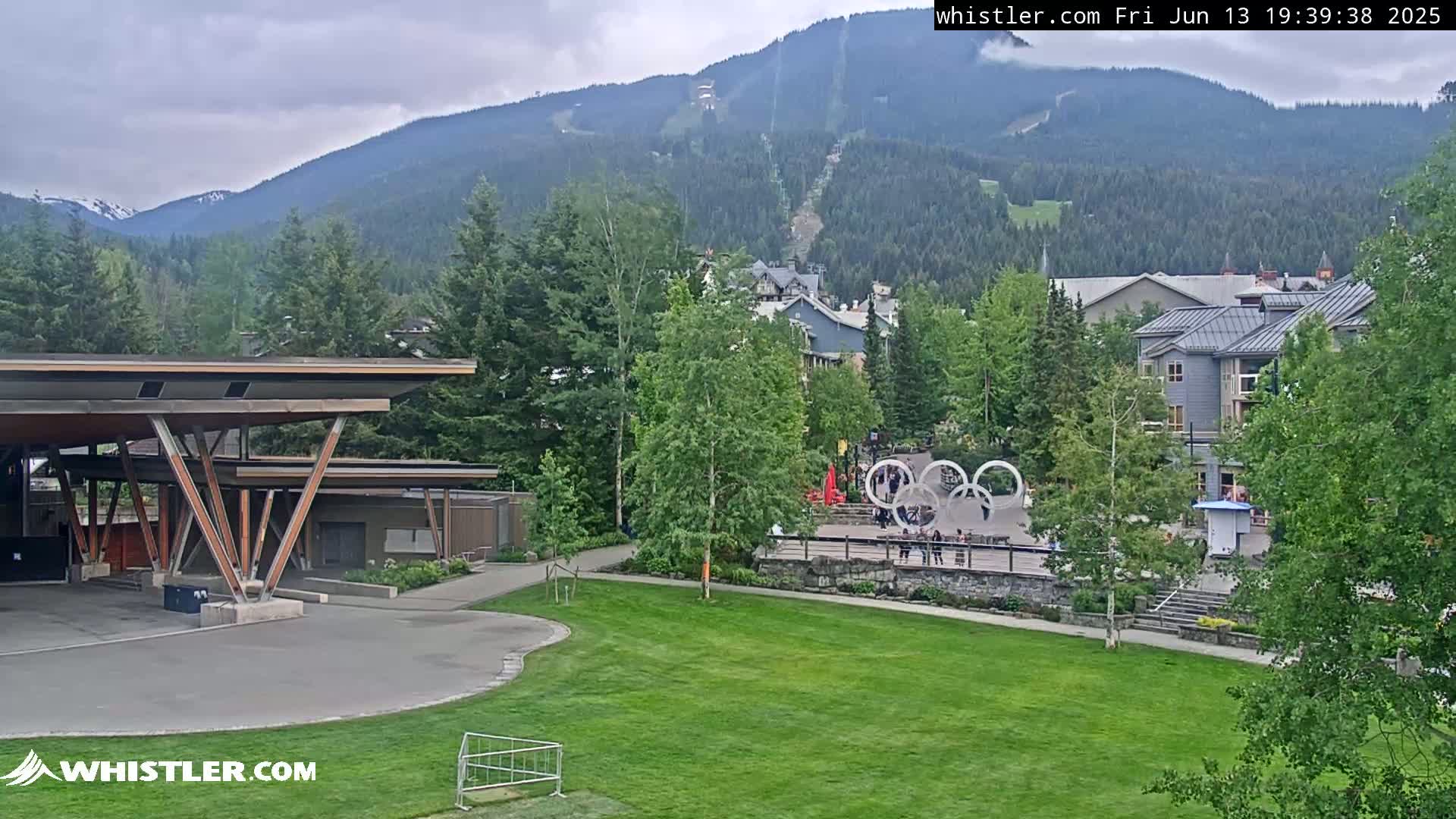 Whistler Downtown &  Olympic Plaza Live Cam - Whistler,  Squamish-Lillooet, Sea to Sky Country, Bristish Columbia, Canada