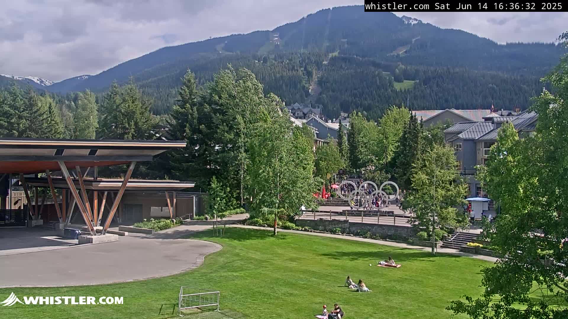 Whistler Downtown &  Olympic Plaza Live Cam - Whistler,  Squamish-Lillooet, Sea to Sky Country, Bristish Columbia, Canada