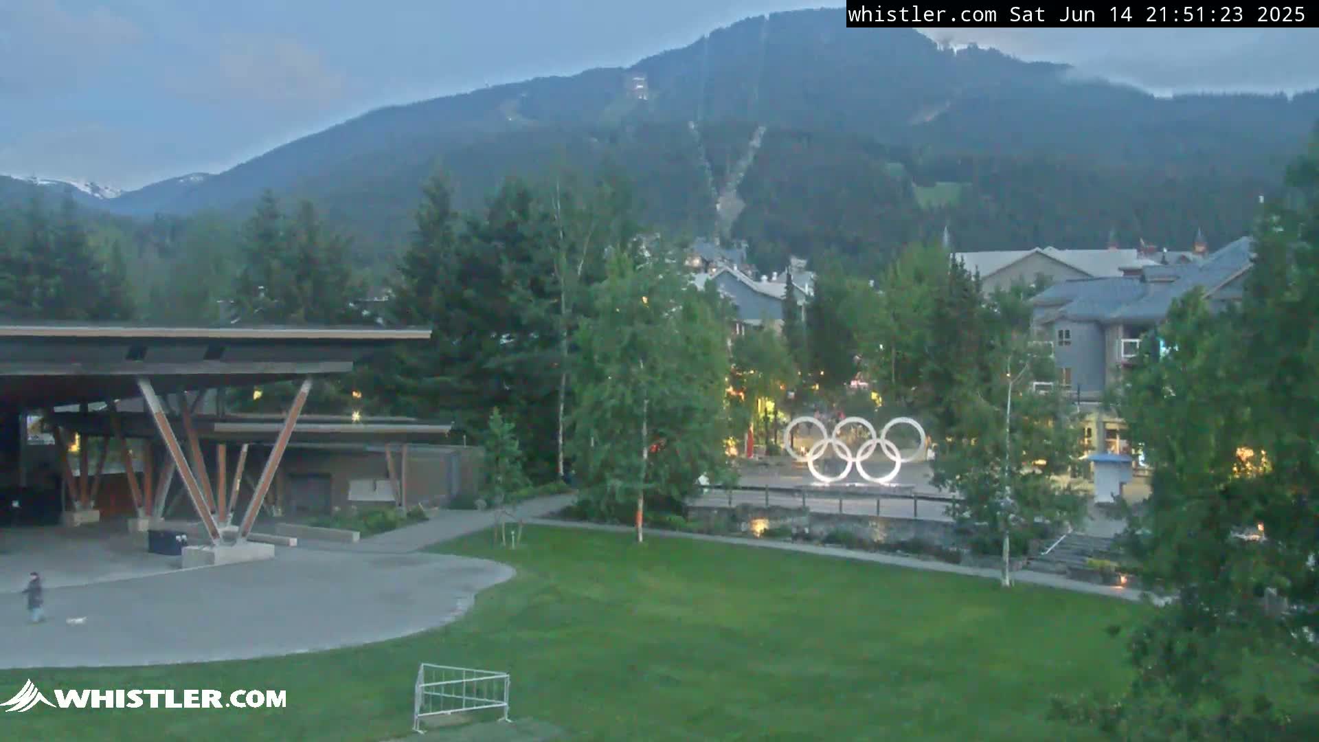 Whistler Downtown &  Olympic Plaza Live Cam - Whistler,  Squamish-Lillooet, Sea to Sky Country, Bristish Columbia, Canada