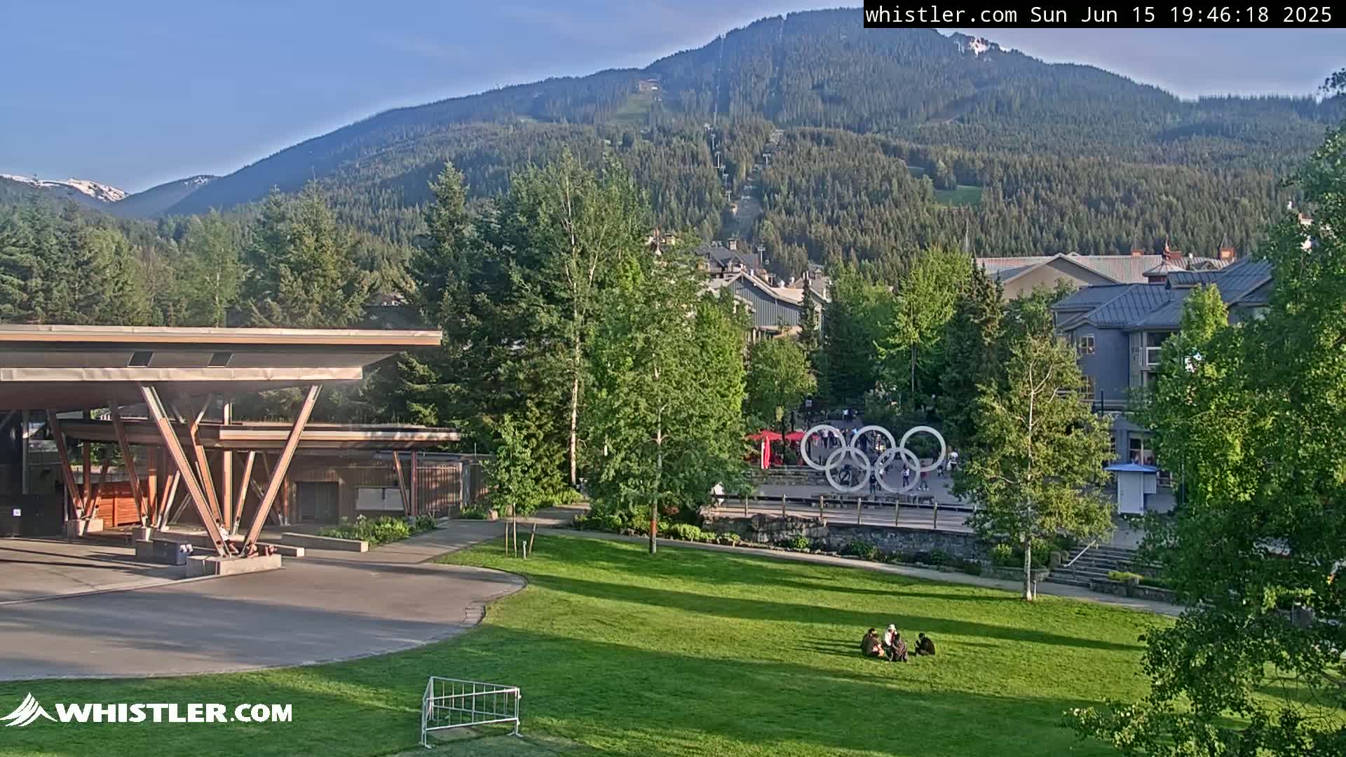 Whistler Downtown &  Olympic Plaza Live Cam - Whistler,  Squamish-Lillooet, Sea to Sky Country, Bristish Columbia, Canada