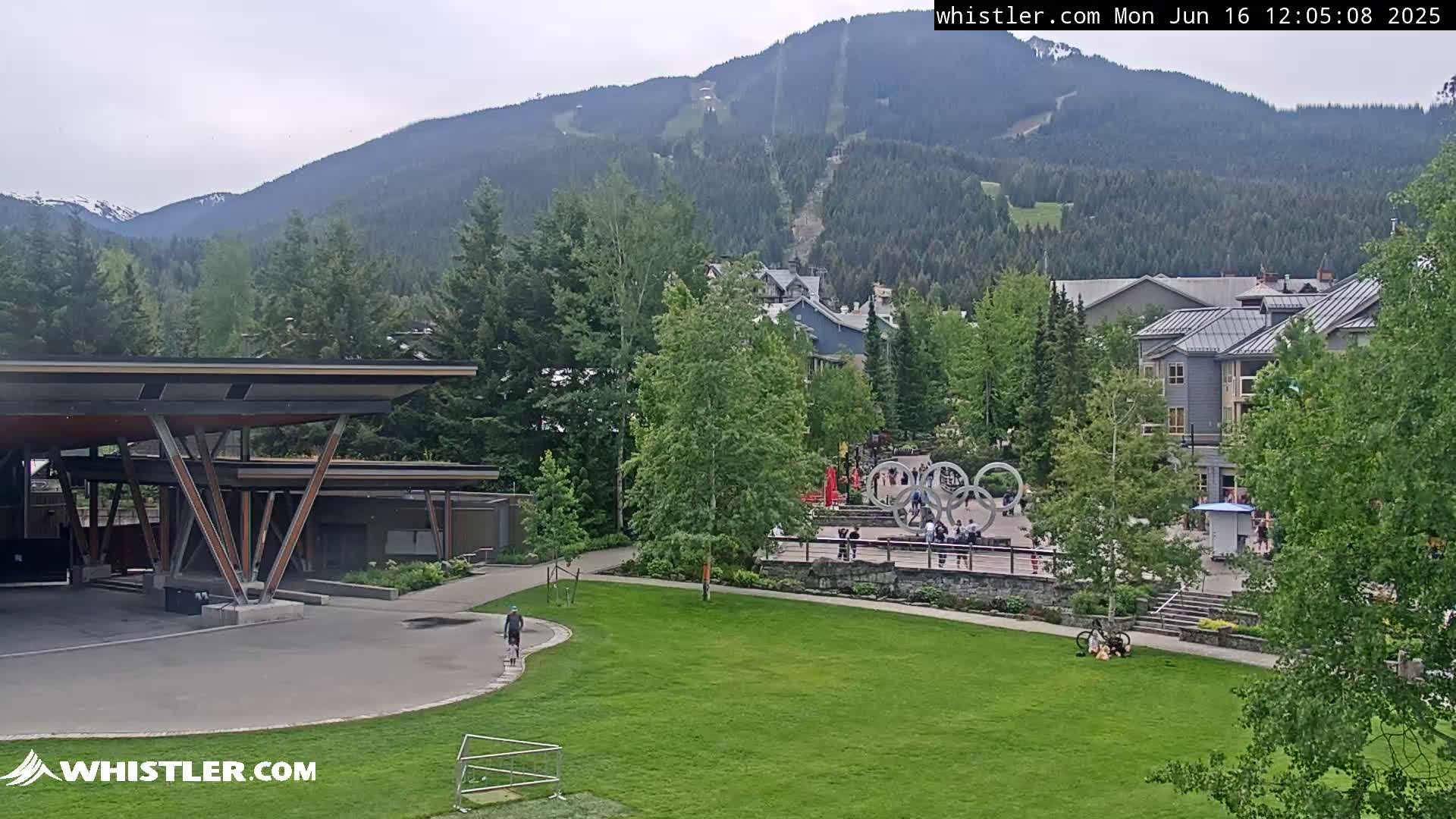Whistler Downtown &  Olympic Plaza Live Cam - Whistler,  Squamish-Lillooet, Sea to Sky Country, Bristish Columbia, Canada