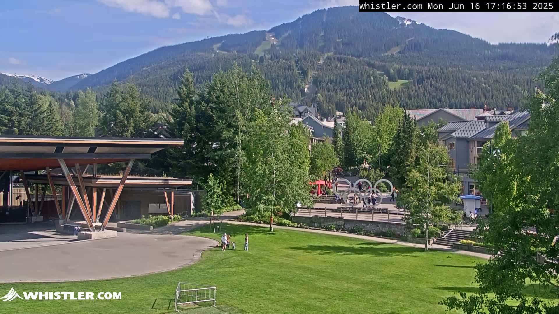 Whistler Downtown &  Olympic Plaza Live Cam - Whistler,  Squamish-Lillooet, Sea to Sky Country, Bristish Columbia, Canada