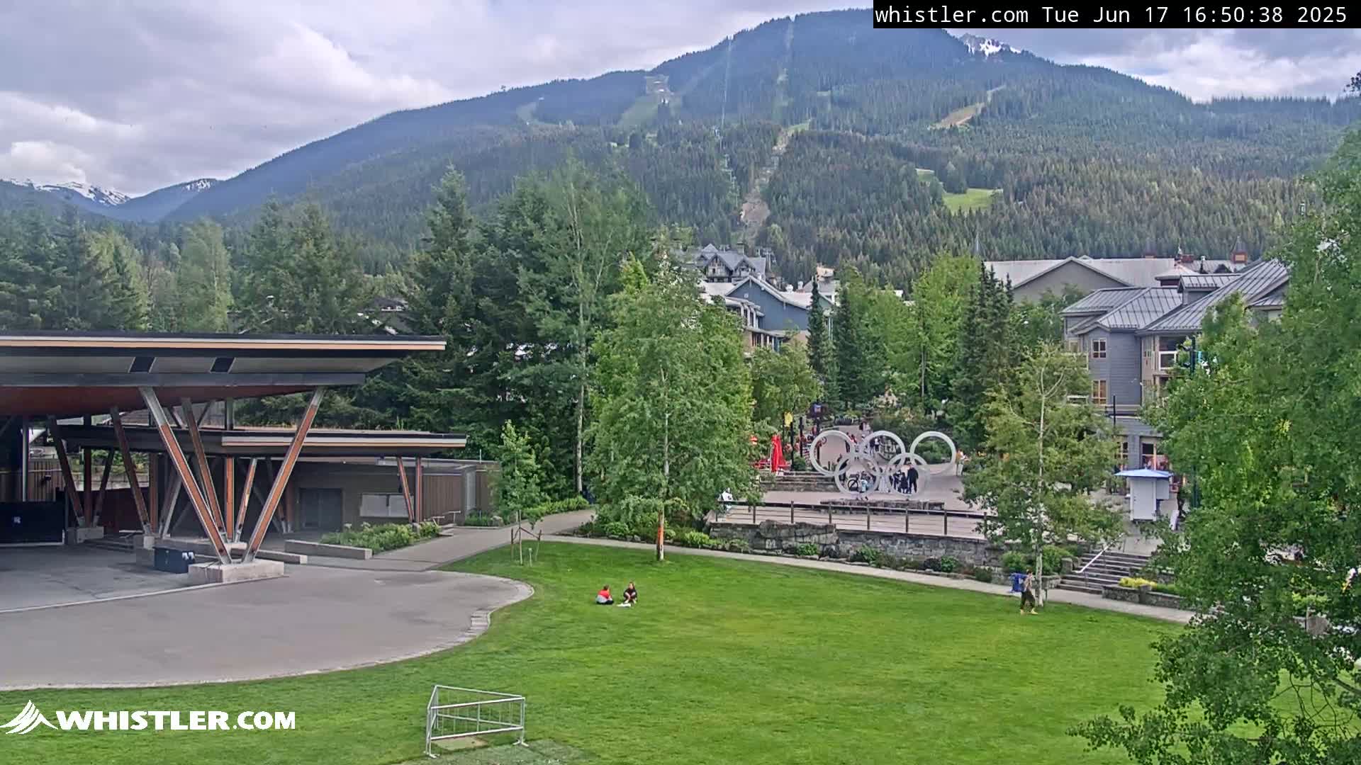 Whistler Downtown &  Olympic Plaza Live Cam - Whistler,  Squamish-Lillooet, Sea to Sky Country, Bristish Columbia, Canada