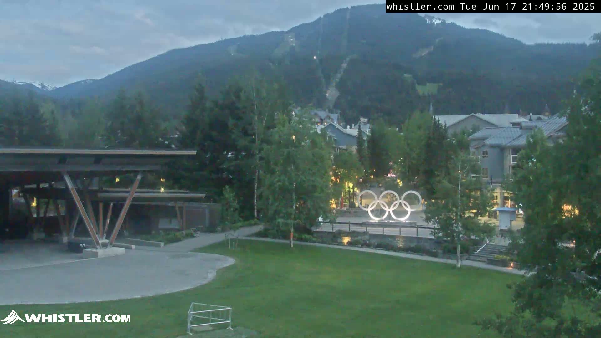 Whistler Downtown &  Olympic Plaza Live Cam - Whistler,  Squamish-Lillooet, Sea to Sky Country, Bristish Columbia, Canada