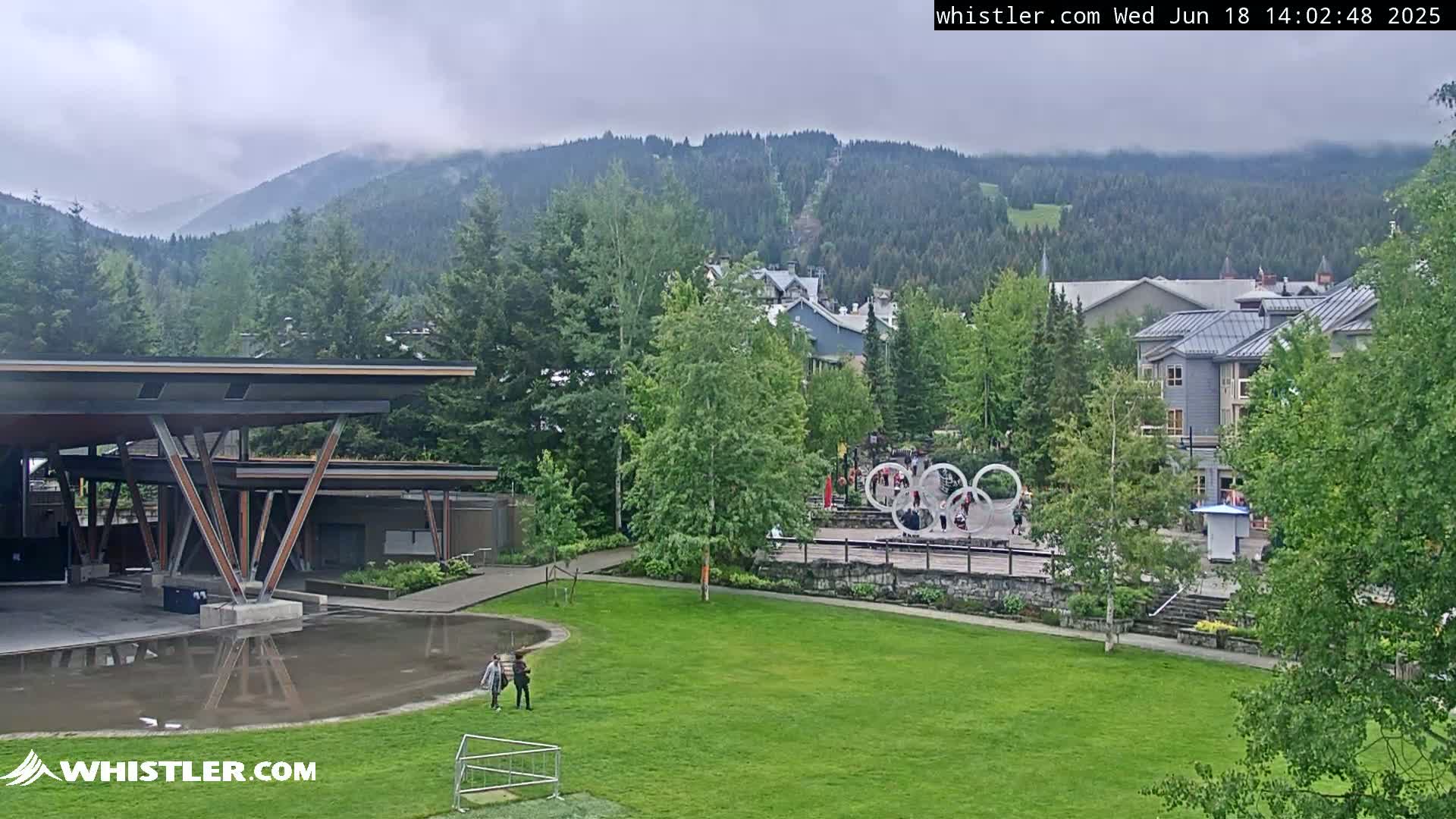 Whistler Downtown &  Olympic Plaza Live Cam - Whistler,  Squamish-Lillooet, Sea to Sky Country, Bristish Columbia, Canada