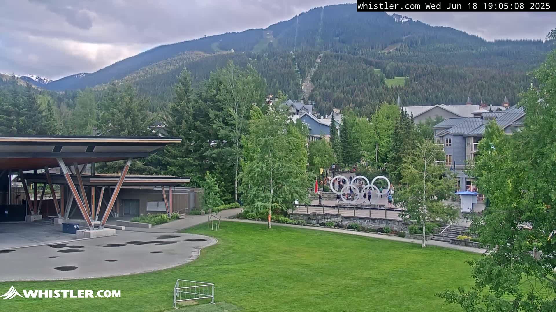Whistler Downtown &  Olympic Plaza Live Cam - Whistler,  Squamish-Lillooet, Sea to Sky Country, Bristish Columbia, Canada