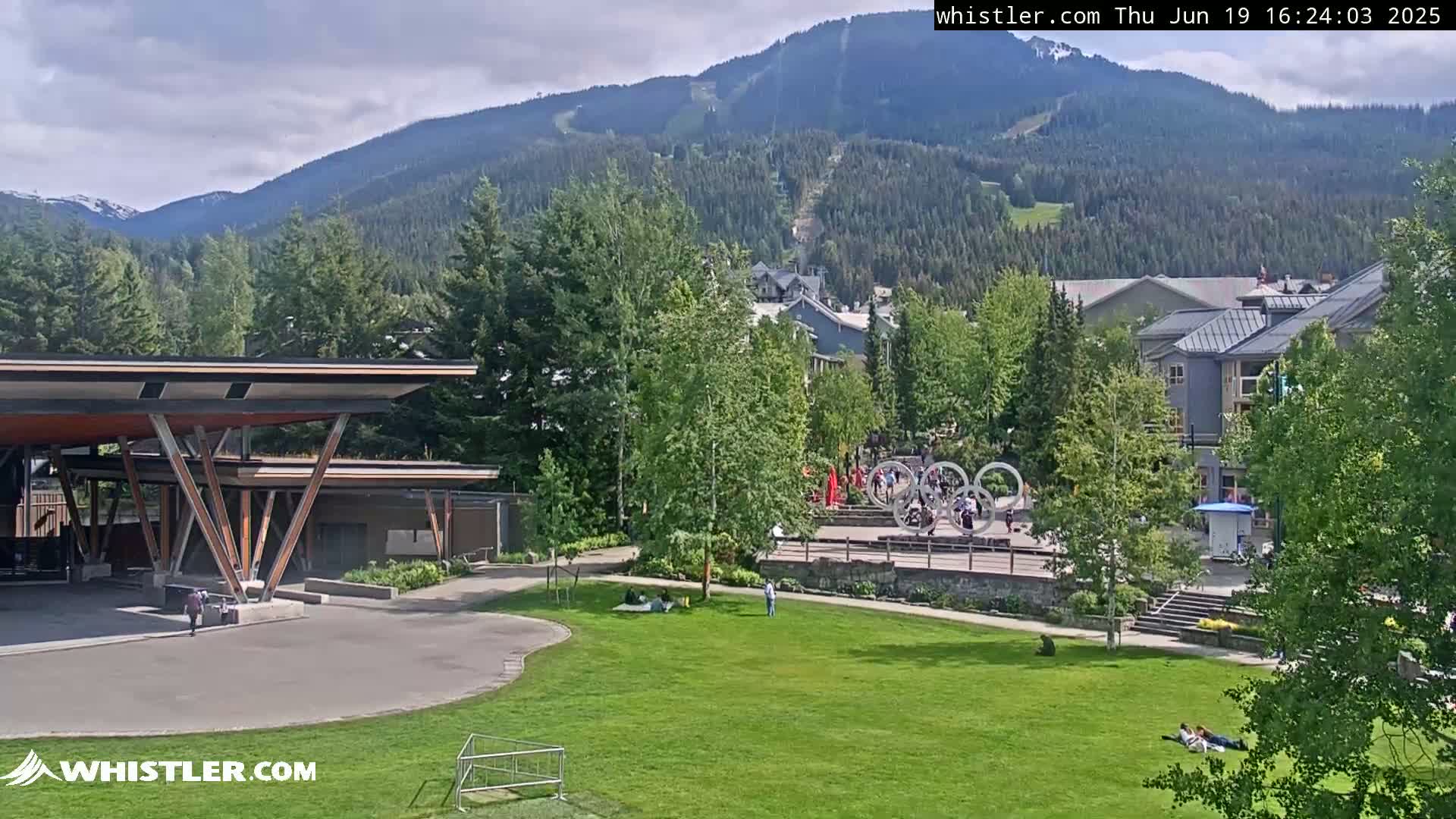 Whistler Downtown &  Olympic Plaza Live Cam - Whistler,  Squamish-Lillooet, Sea to Sky Country, Bristish Columbia, Canada