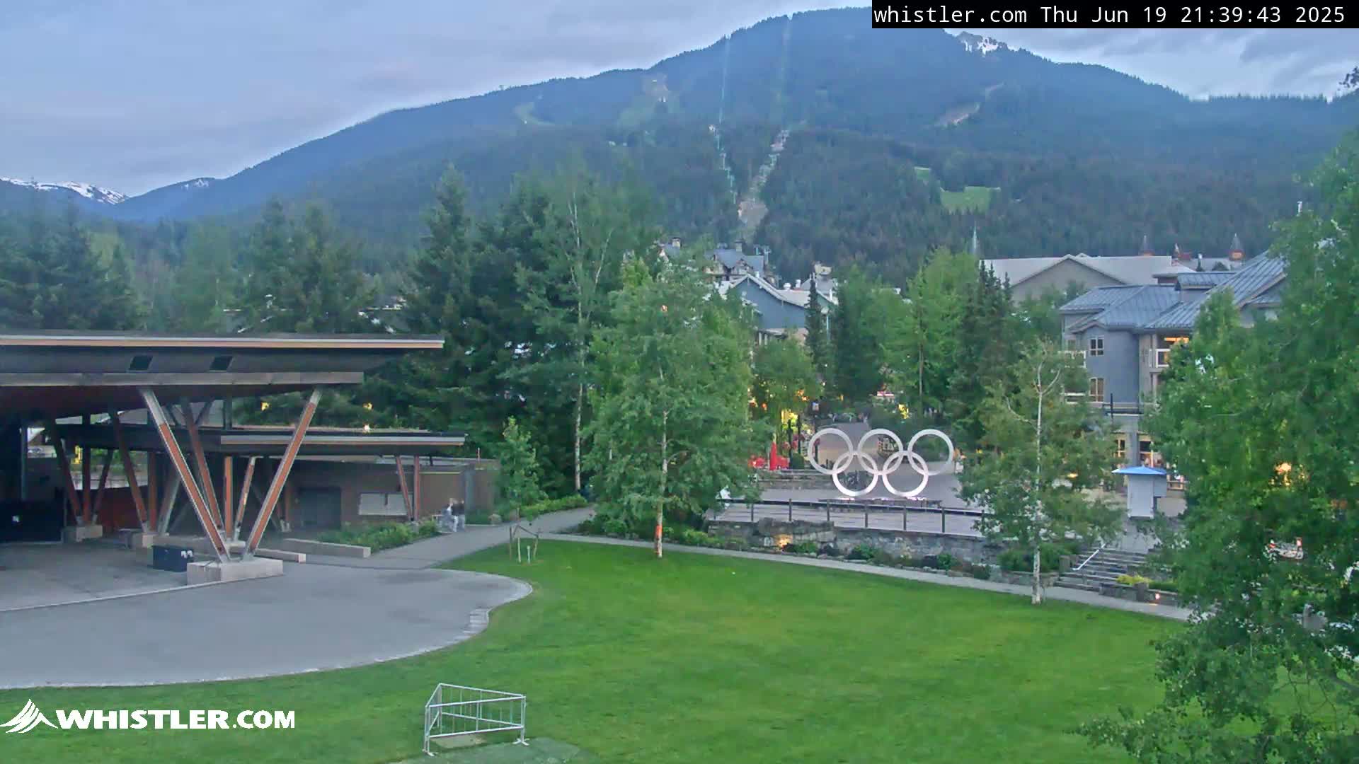 Whistler Downtown &  Olympic Plaza Live Cam - Whistler,  Squamish-Lillooet, Sea to Sky Country, Bristish Columbia, Canada