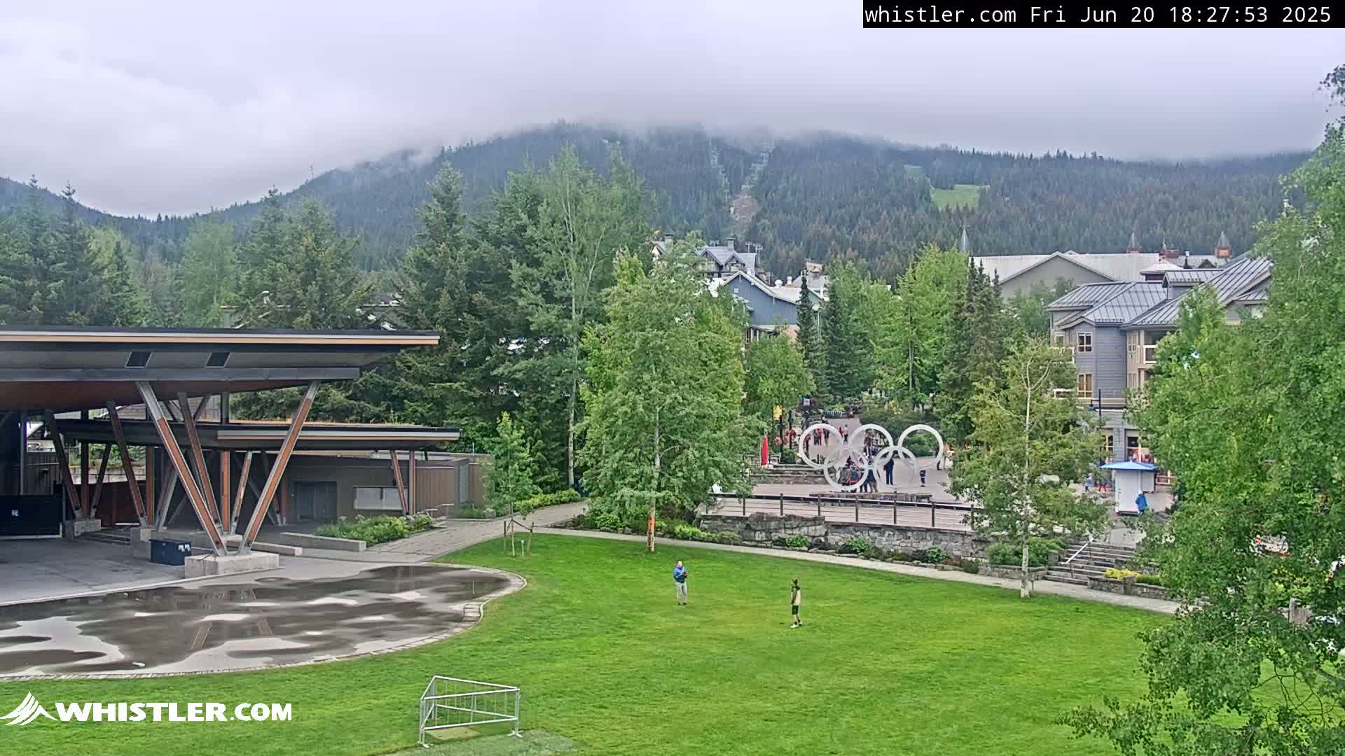 Whistler Downtown &  Olympic Plaza Live Cam - Whistler,  Squamish-Lillooet, Sea to Sky Country, Bristish Columbia, Canada