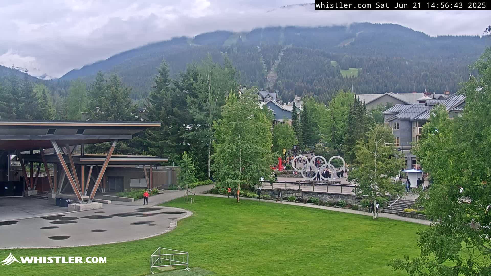 Whistler Downtown &  Olympic Plaza Live Cam - Whistler,  Squamish-Lillooet, Sea to Sky Country, Bristish Columbia, Canada