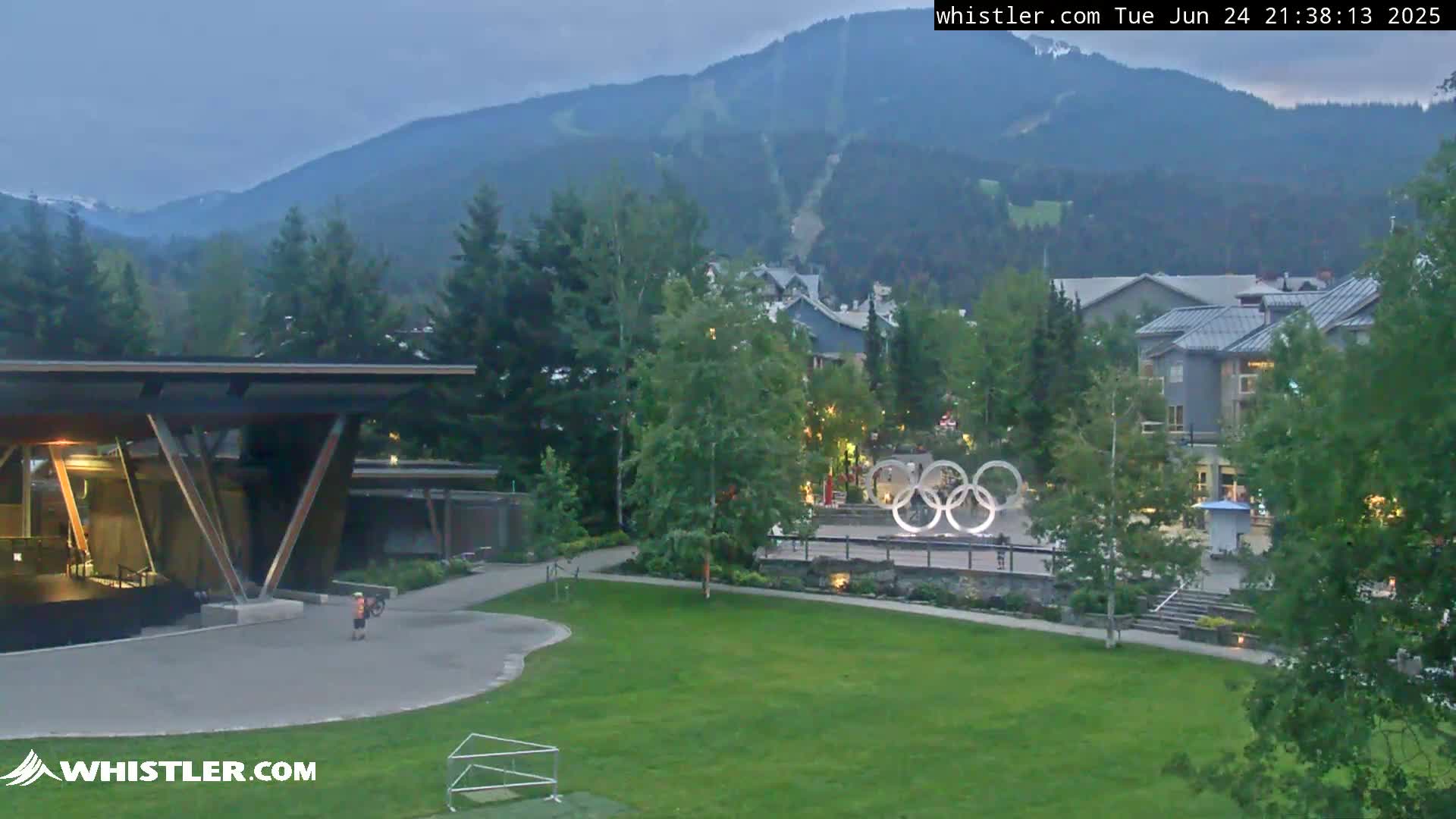 Whistler Downtown &  Olympic Plaza Live Cam - Whistler,  Squamish-Lillooet, Sea to Sky Country, Bristish Columbia, Canada
