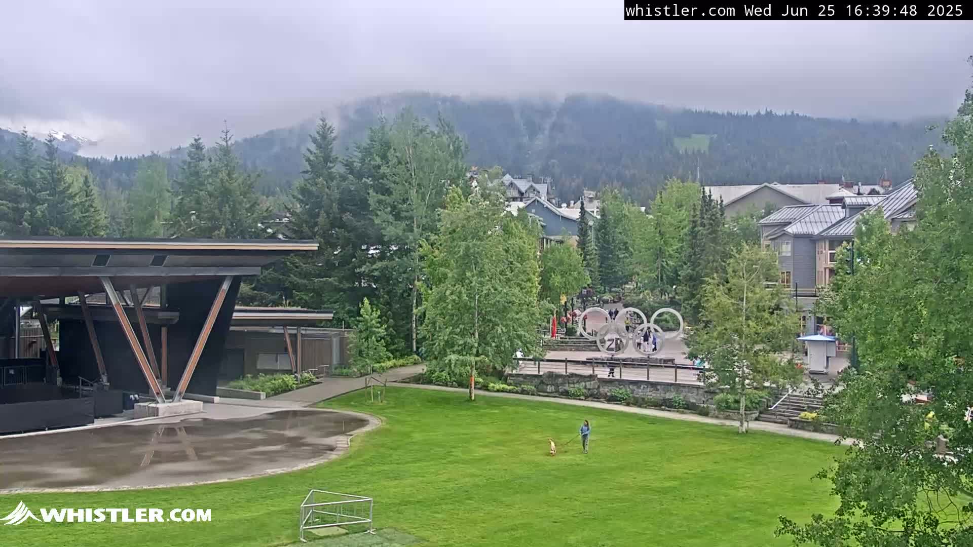 Whistler Downtown &  Olympic Plaza Live Cam - Whistler,  Squamish-Lillooet, Sea to Sky Country, Bristish Columbia, Canada