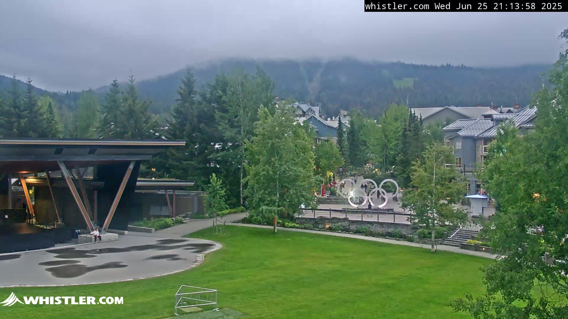 Whistler Downtown &  Olympic Plaza Live Cam - Whistler,  Squamish-Lillooet, Sea to Sky Country, Bristish Columbia, Canada
