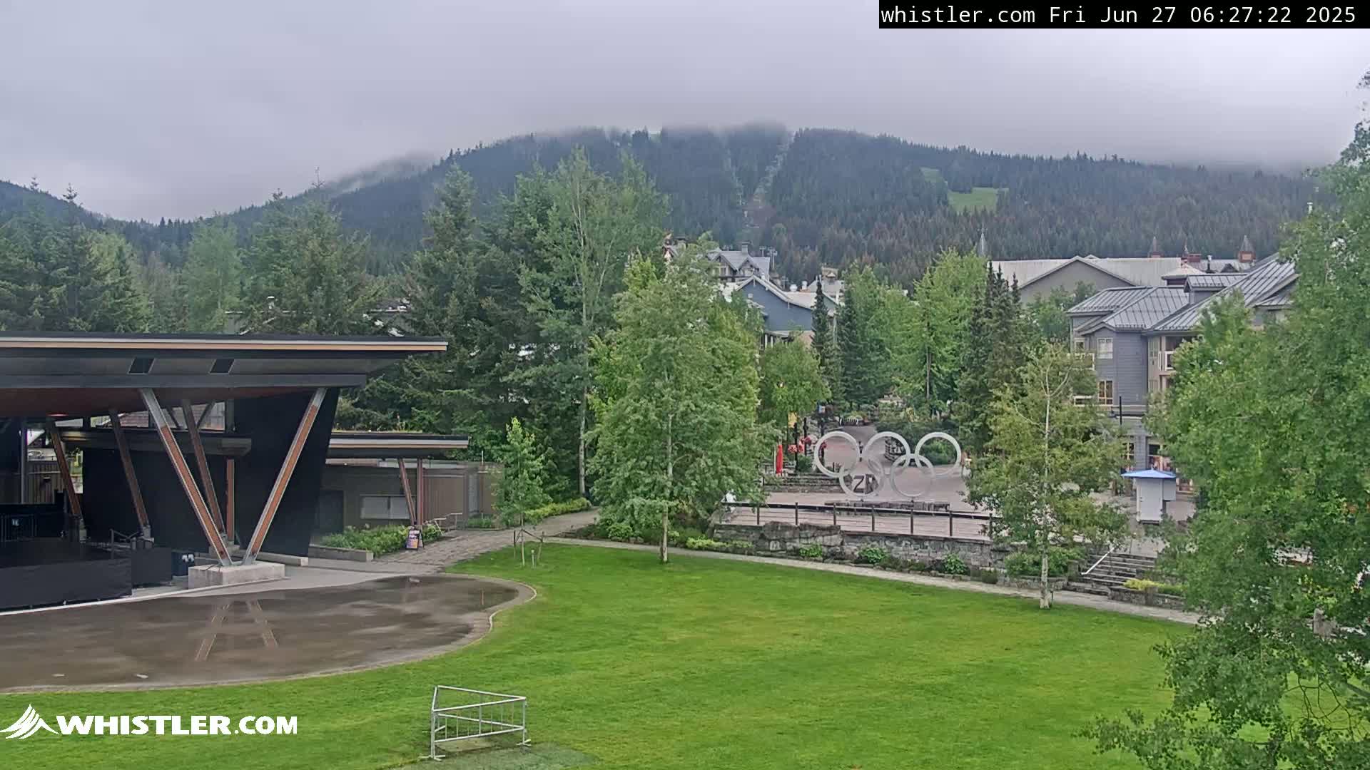 Whistler Downtown &  Olympic Plaza Live Cam - Whistler,  Squamish-Lillooet, Sea to Sky Country, Bristish Columbia, Canada