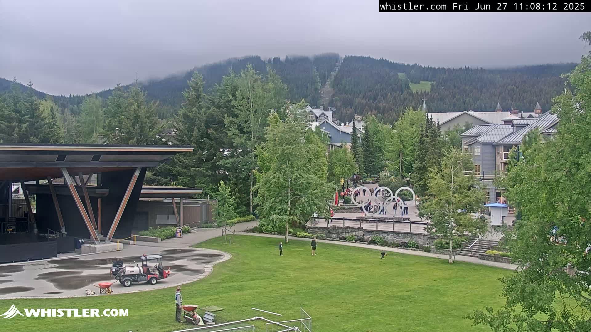 Whistler Downtown &  Olympic Plaza Live Cam - Whistler,  Squamish-Lillooet, Sea to Sky Country, Bristish Columbia, Canada
