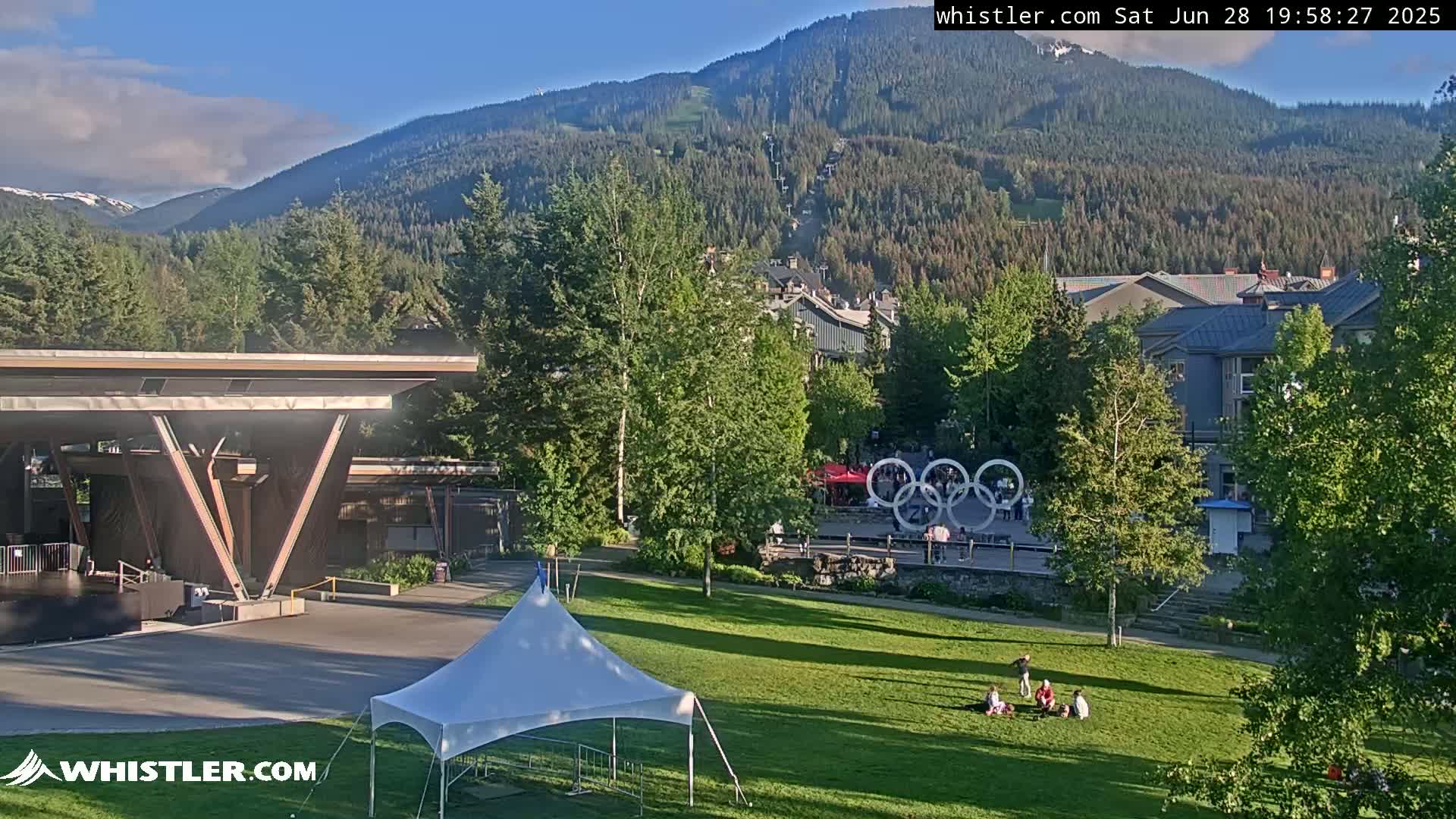 Whistler Downtown &  Olympic Plaza Live Cam - Whistler,  Squamish-Lillooet, Sea to Sky Country, Bristish Columbia, Canada