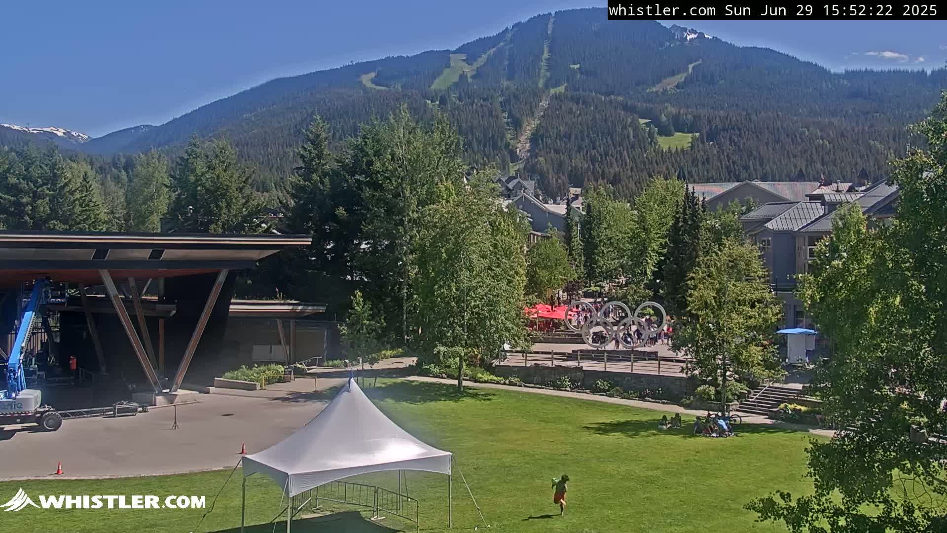 Whistler Downtown &  Olympic Plaza Live Cam - Whistler,  Squamish-Lillooet, Sea to Sky Country, Bristish Columbia, Canada