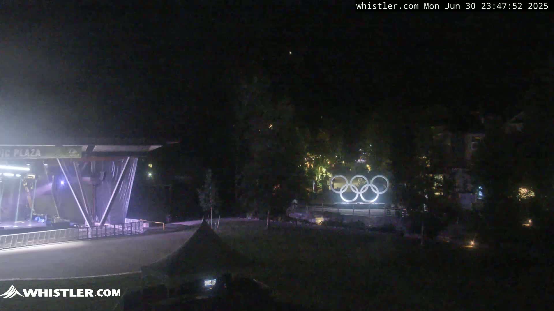 Whistler Downtown &  Olympic Plaza Live Cam - Whistler,  Squamish-Lillooet, Sea to Sky Country, Bristish Columbia, Canada