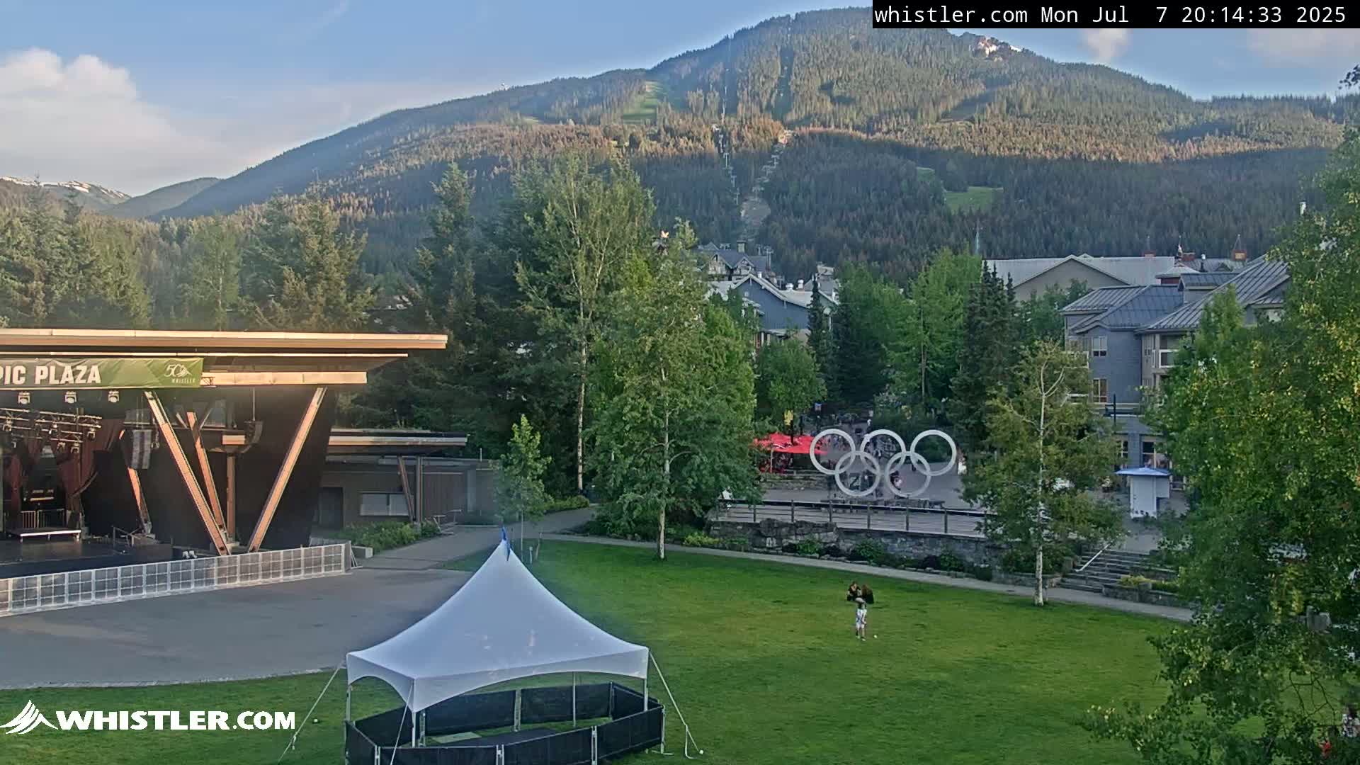 Whistler Downtown &  Olympic Plaza Live Cam - Whistler,  Squamish-Lillooet, Sea to Sky Country, Bristish Columbia, Canada
