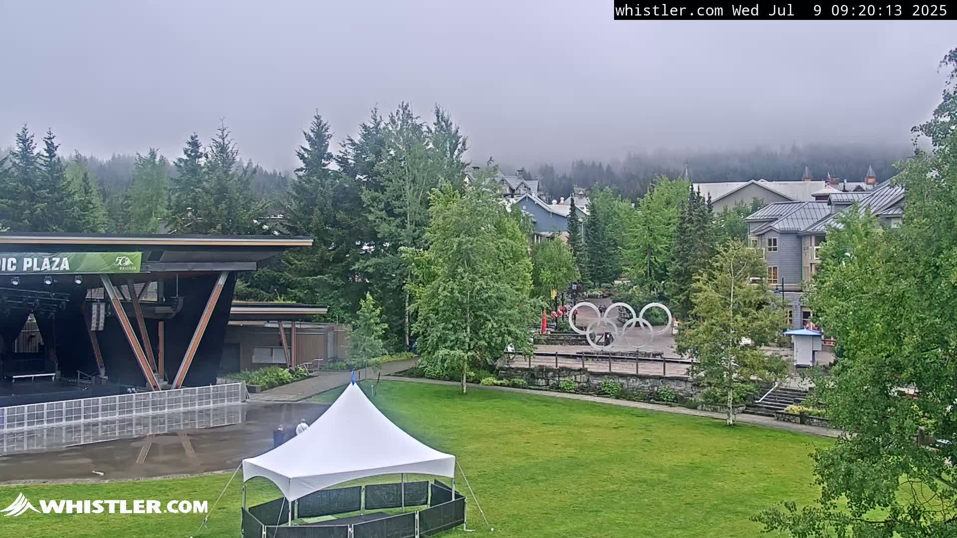 Whistler Downtown &  Olympic Plaza Live Cam - Whistler,  Squamish-Lillooet, Sea to Sky Country, Bristish Columbia, Canada