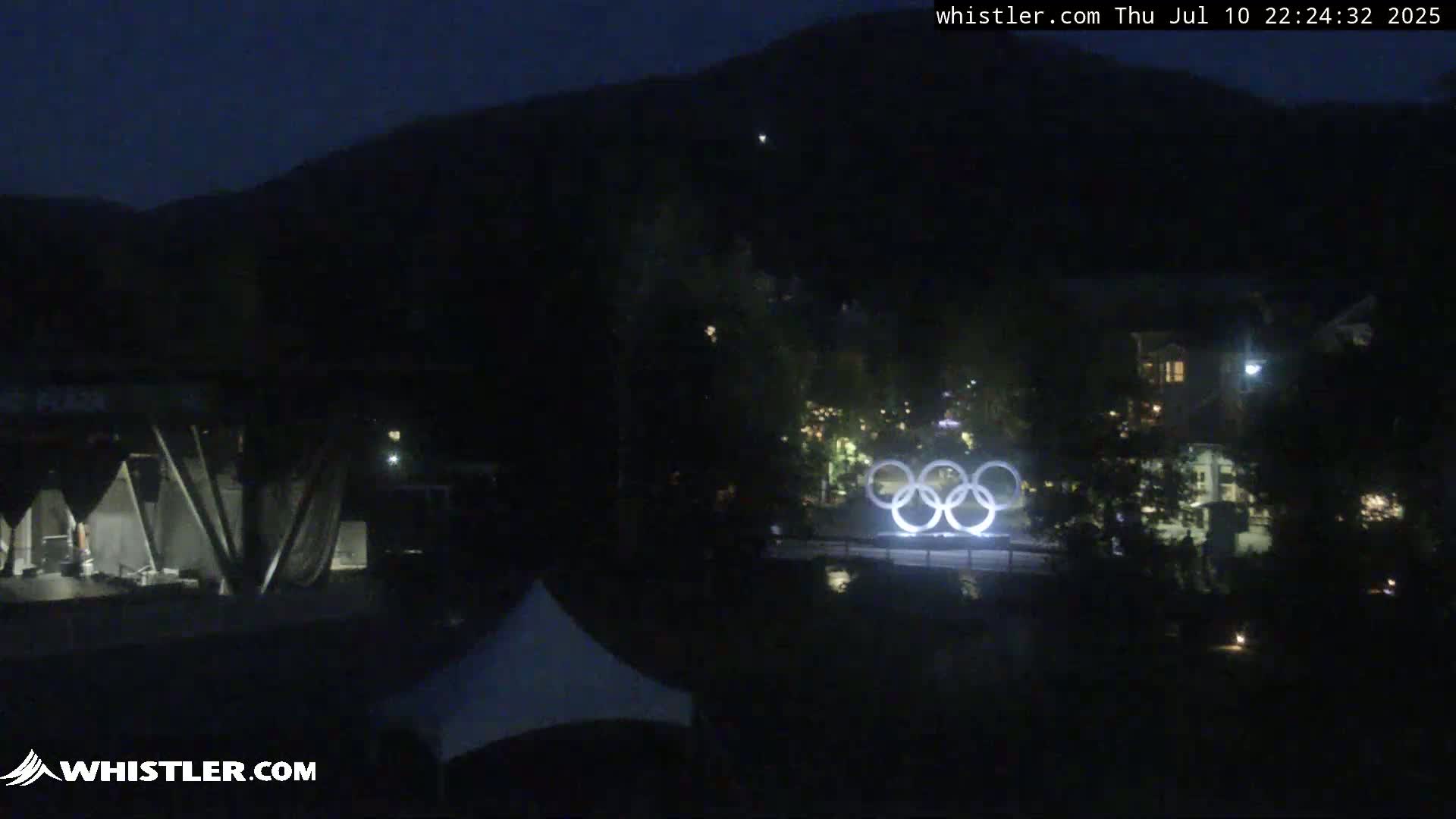 Whistler Downtown &  Olympic Plaza Live Cam - Whistler,  Squamish-Lillooet, Sea to Sky Country, Bristish Columbia, Canada