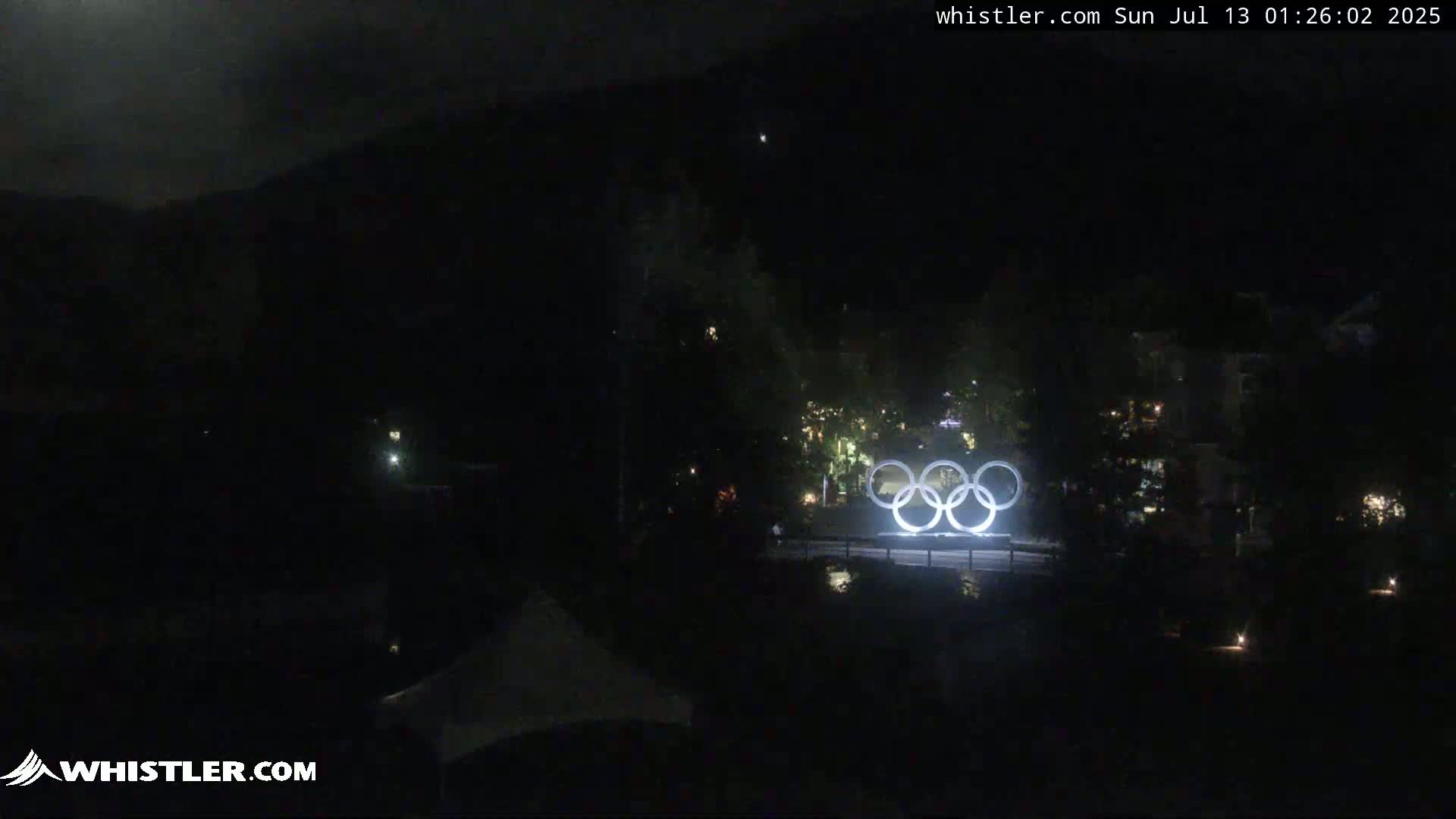 Whistler Downtown &  Olympic Plaza Live Cam - Whistler,  Squamish-Lillooet, Sea to Sky Country, Bristish Columbia, Canada