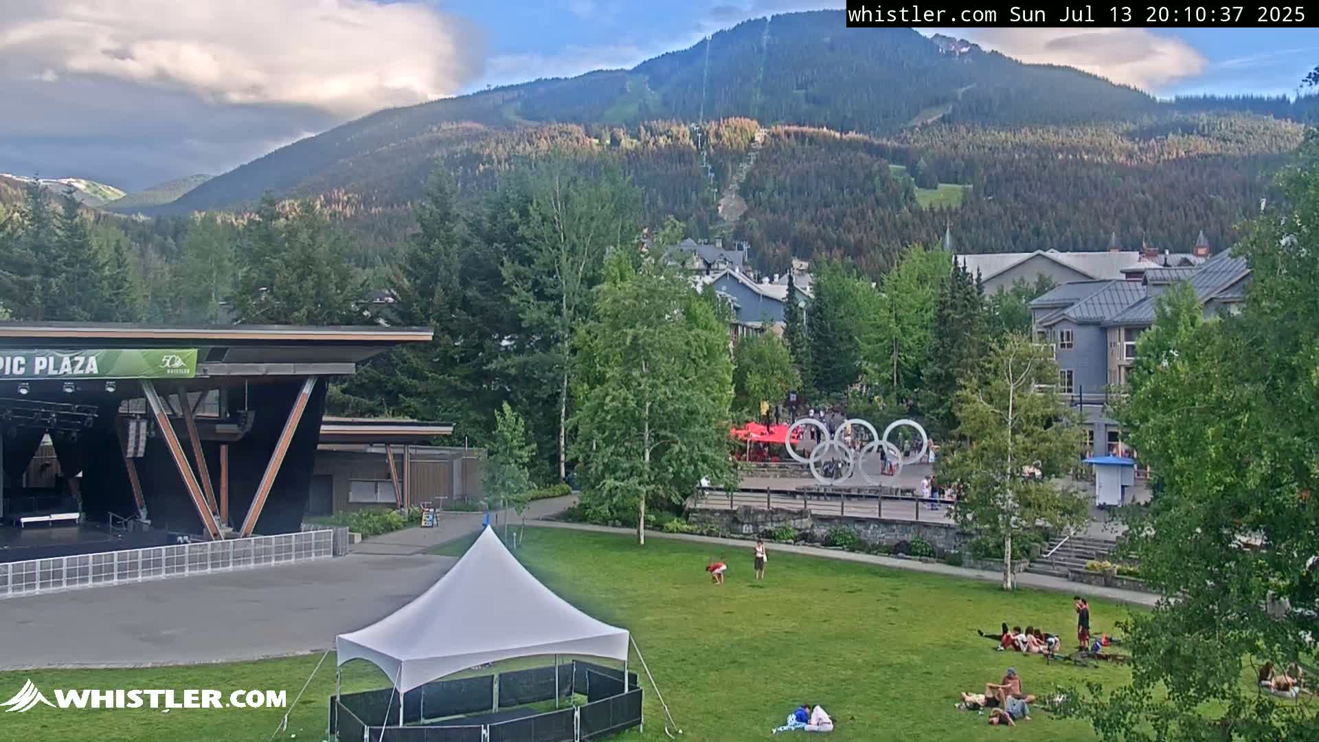 Whistler Downtown &  Olympic Plaza Live Cam - Whistler,  Squamish-Lillooet, Sea to Sky Country, Bristish Columbia, Canada