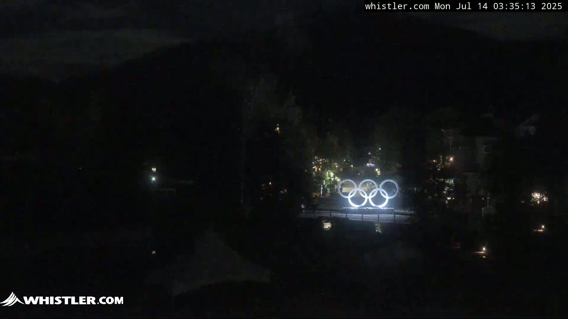 Whistler Downtown &  Olympic Plaza Live Cam - Whistler,  Squamish-Lillooet, Sea to Sky Country, Bristish Columbia, Canada