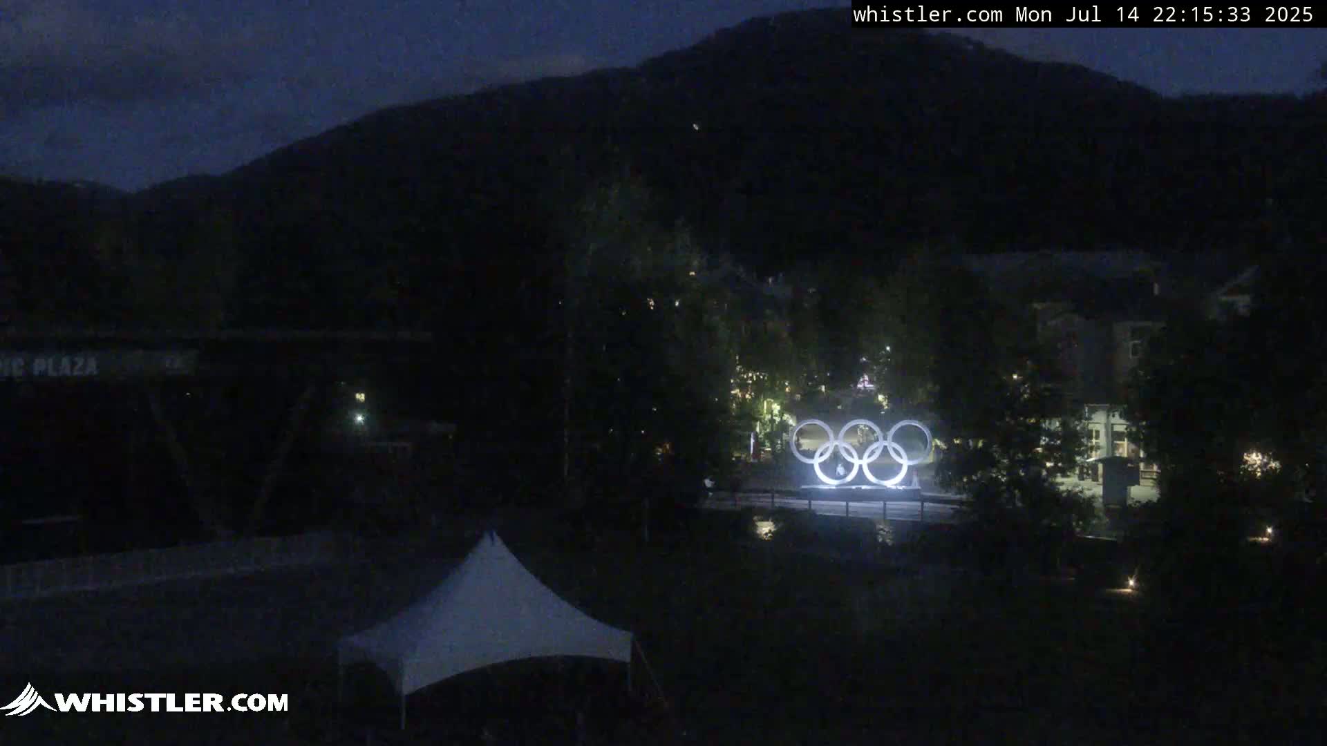 Whistler Downtown &  Olympic Plaza Live Cam - Whistler,  Squamish-Lillooet, Sea to Sky Country, Bristish Columbia, Canada