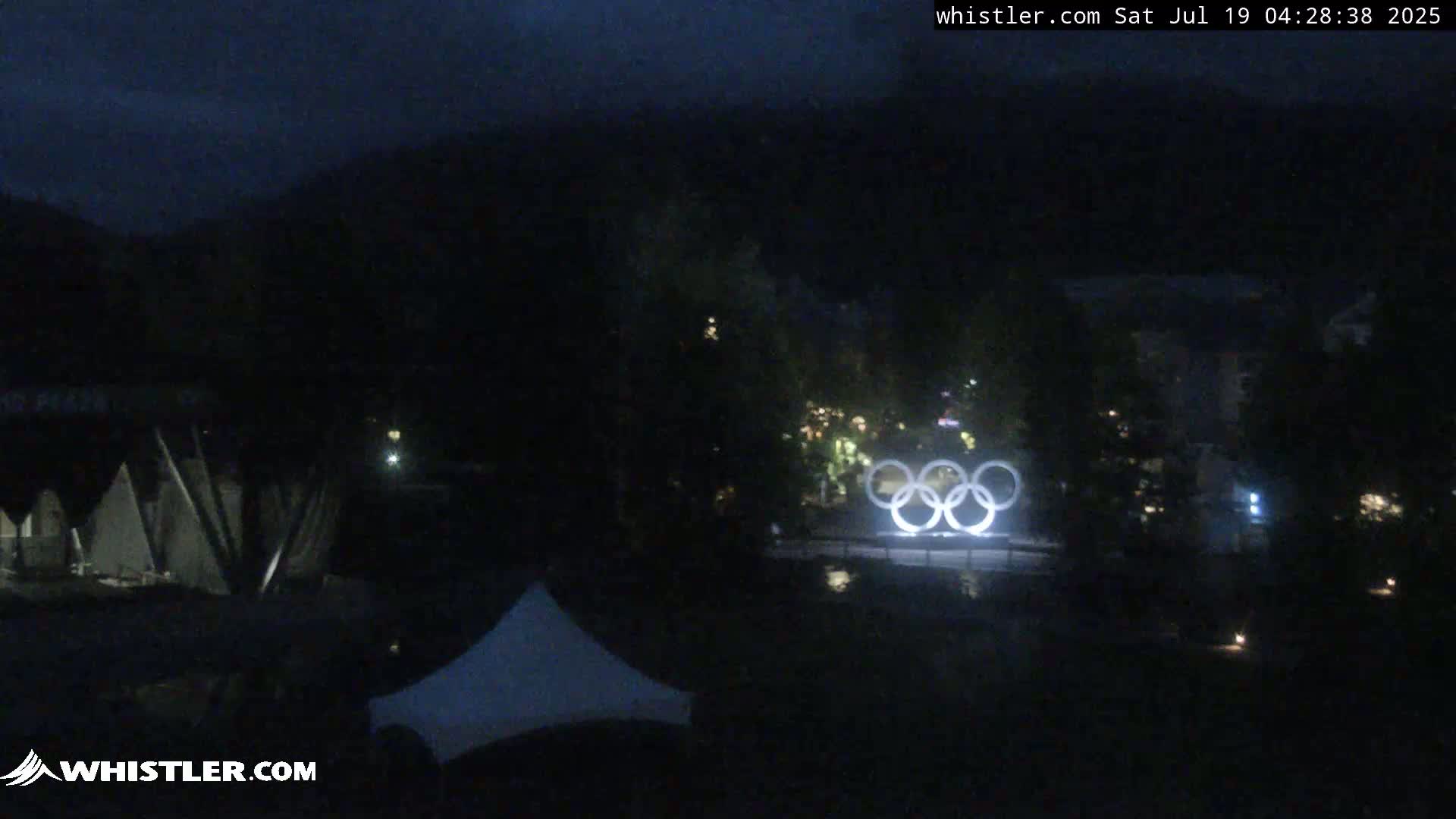 Whistler Downtown &  Olympic Plaza Live Cam - Whistler,  Squamish-Lillooet, Sea to Sky Country, Bristish Columbia, Canada